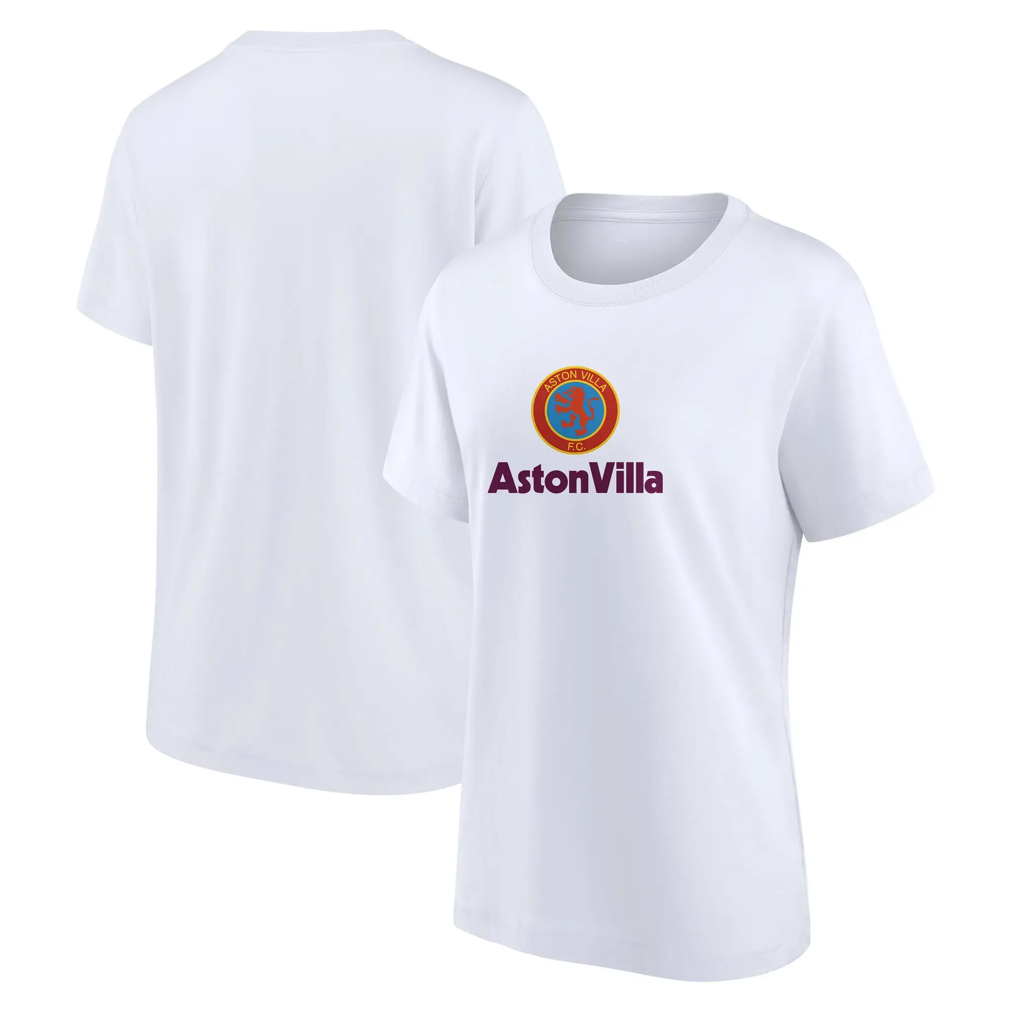 Fanatics MTO Label Aston Villa True Classics T-Shirt - White - Womens