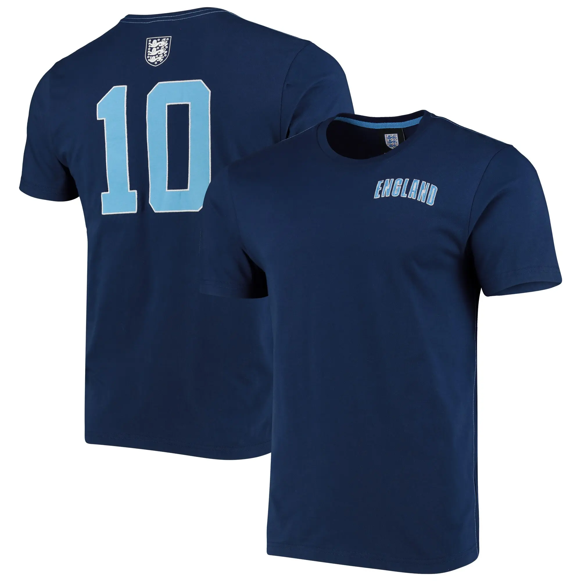 Fanatics MTO Label England Reflection Wordmark T-Shirt - Navy - Mens