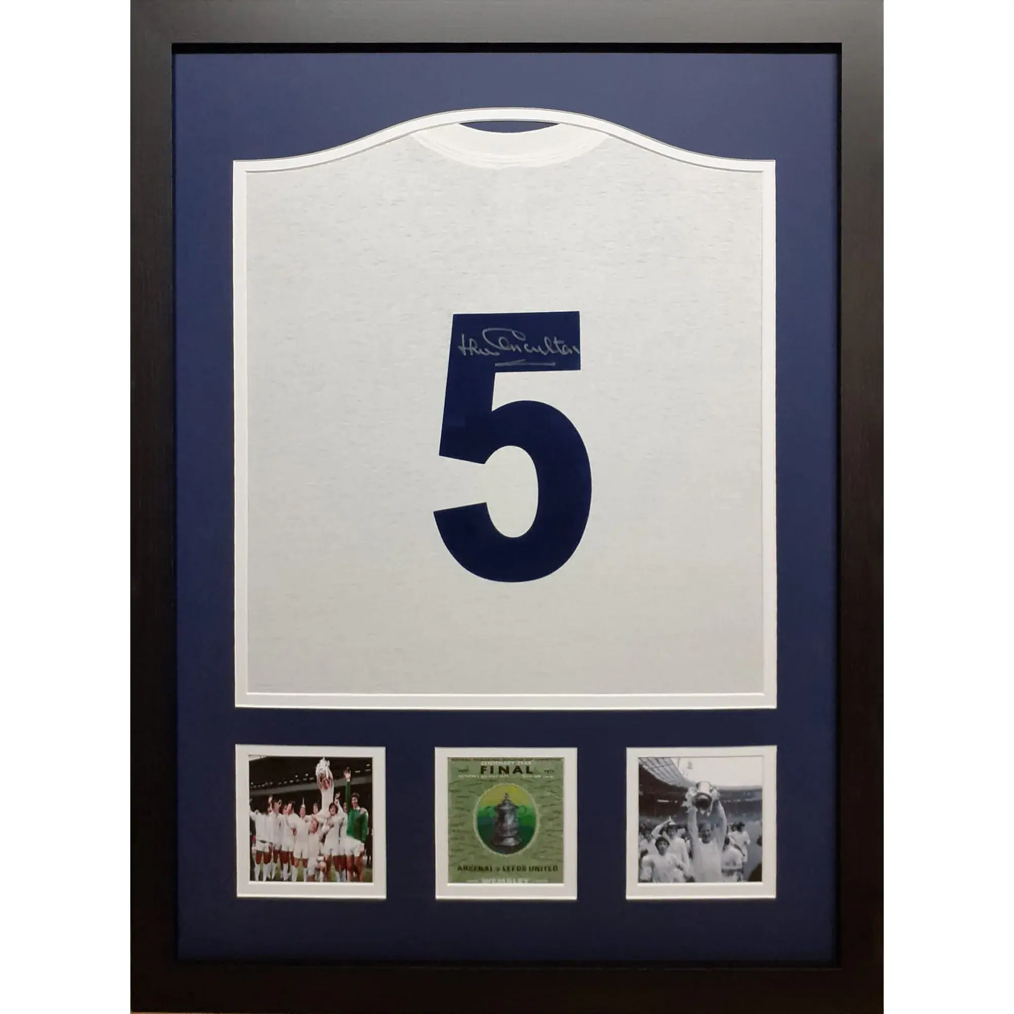 Champion Jack Charlton #5 Signed Shirt - Framed