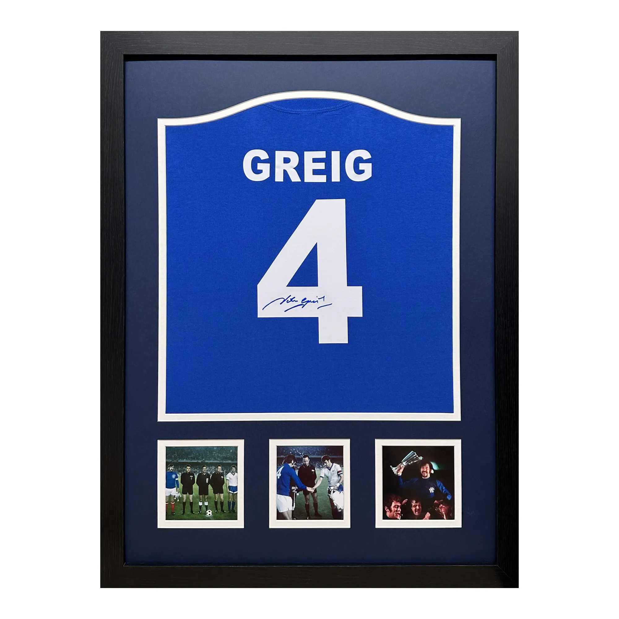 John Greig Signed Shirt - Framed