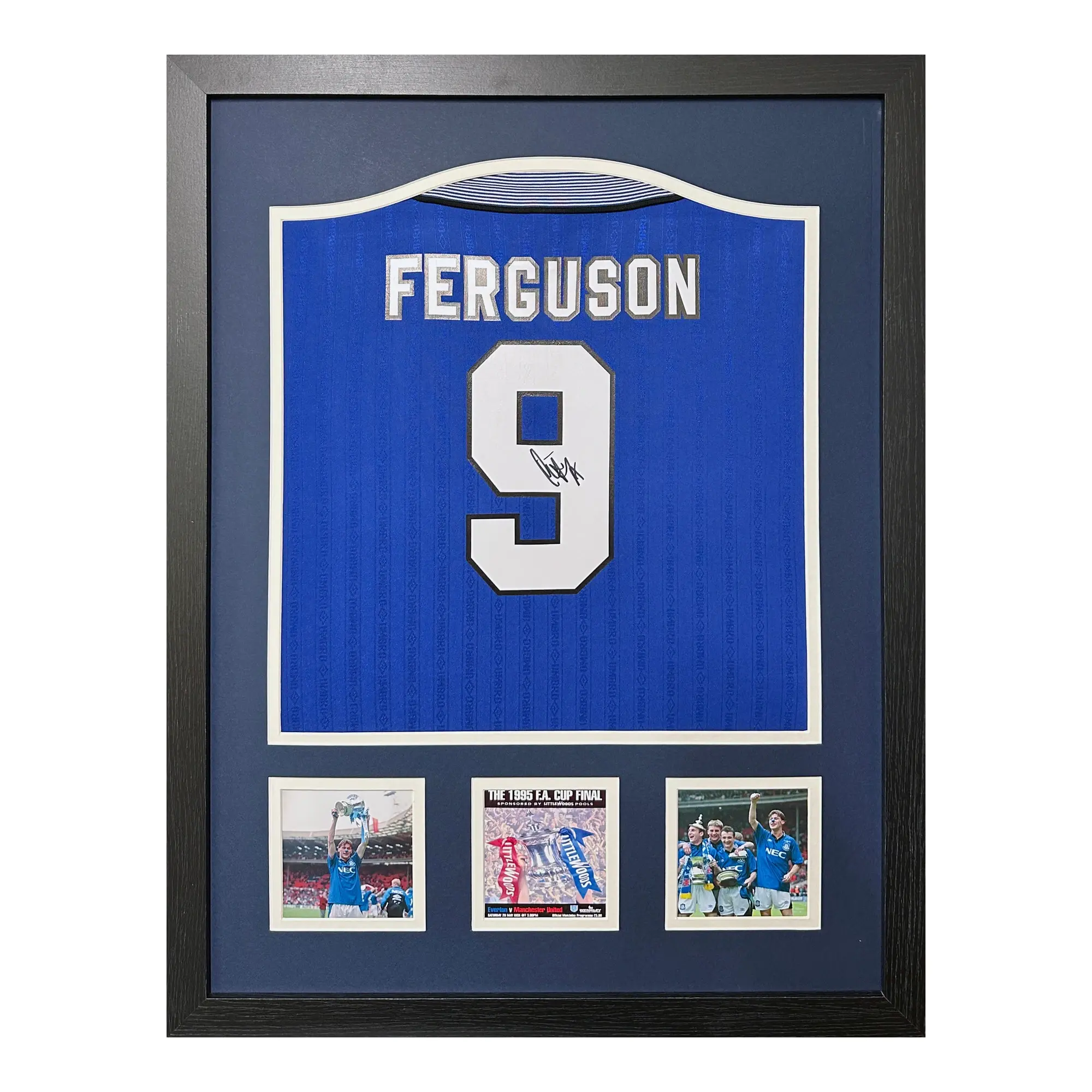 Duncan Ferguson Signed Shirt - Framed