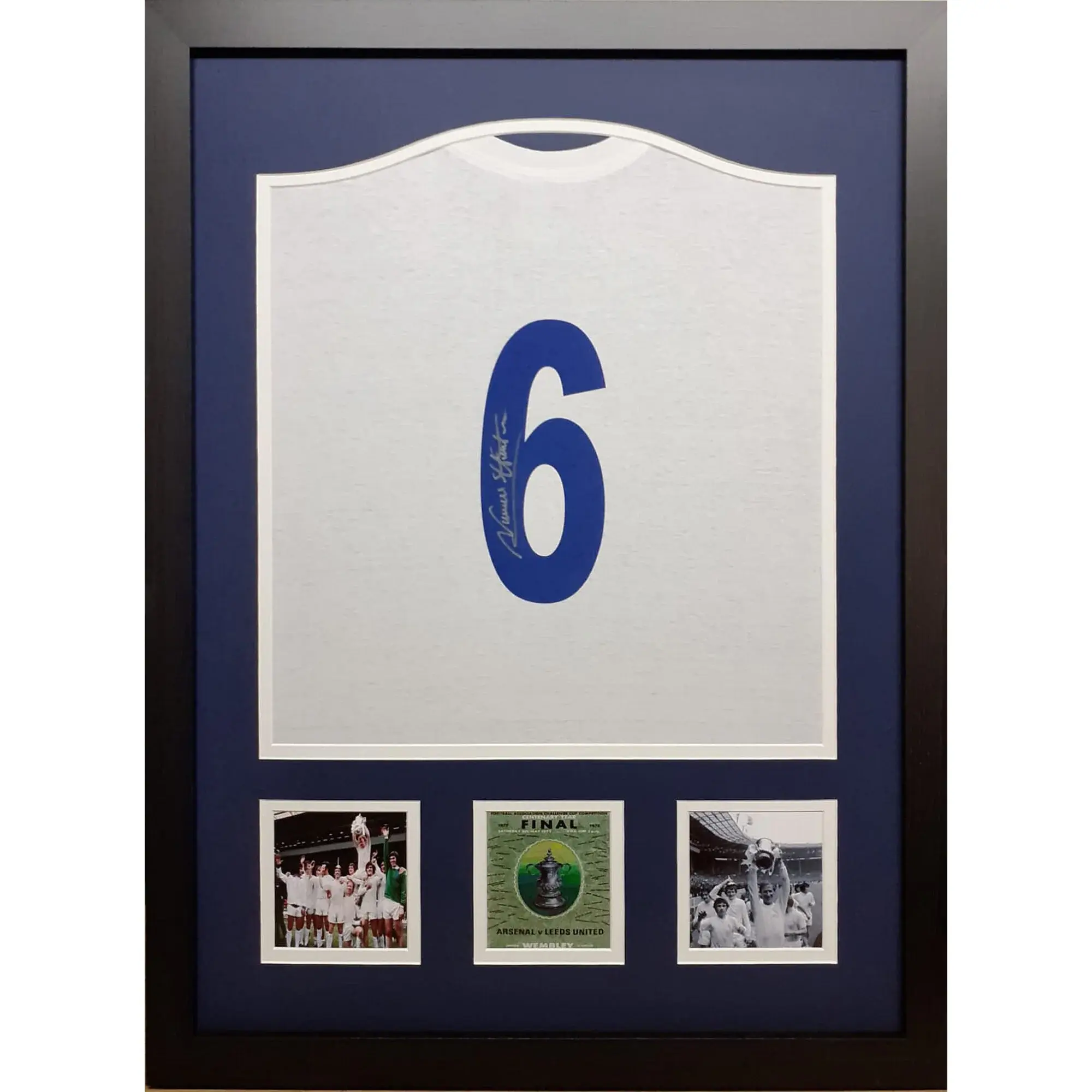 Norman Hunter #6 Signed Shirt - Framed