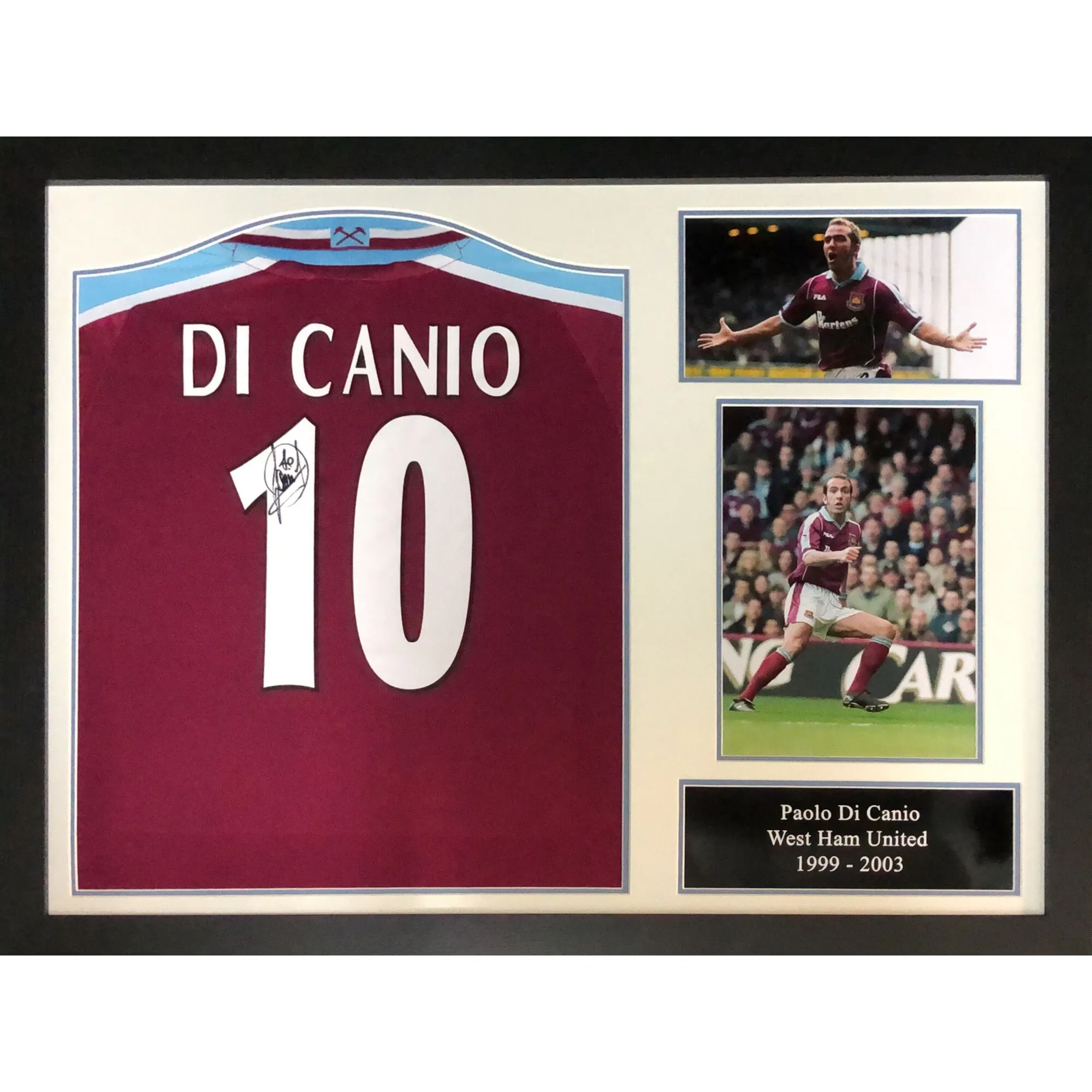 Paolo Di Canio Signed Shirt - Framed
