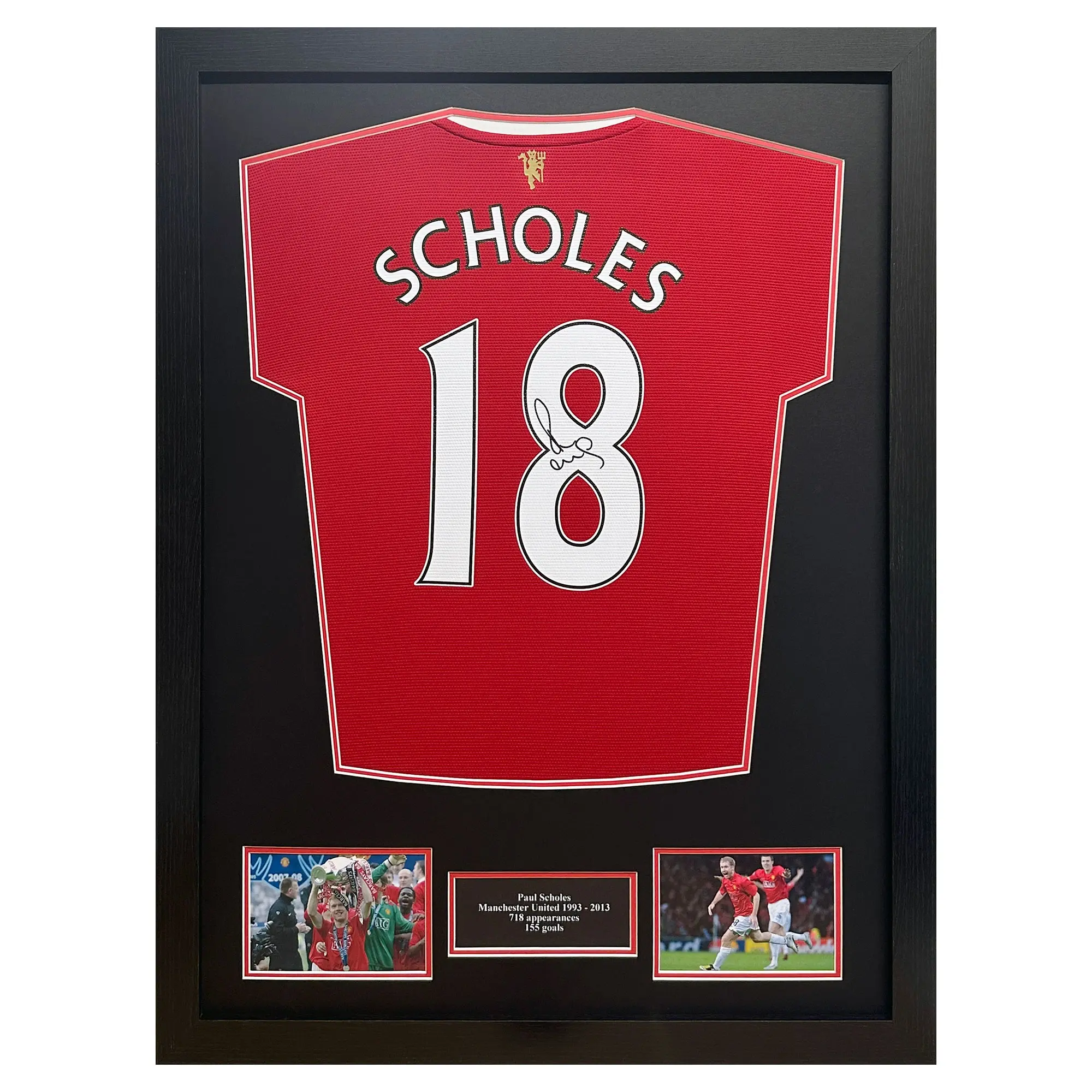 Paul Scholes Signed Shirt - Framed