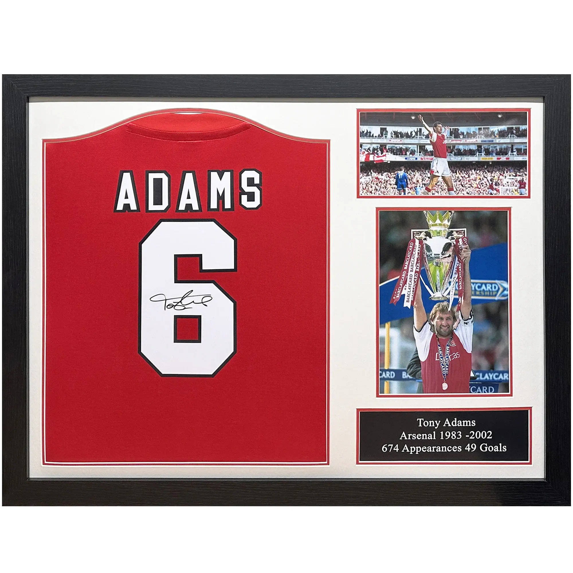 Tony Adams Signed Shirt - Framed