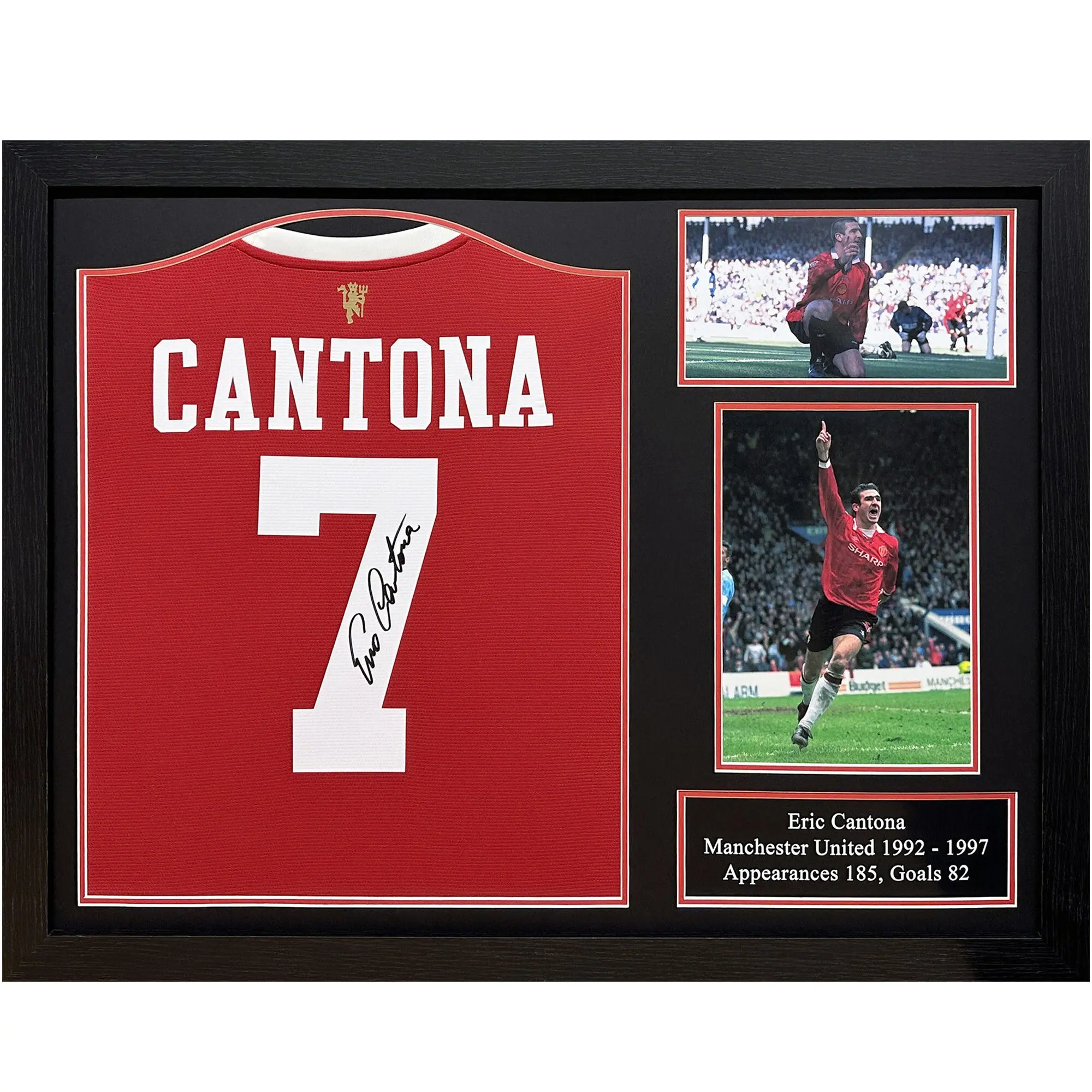 Eric Cantona signed shirt - Framed