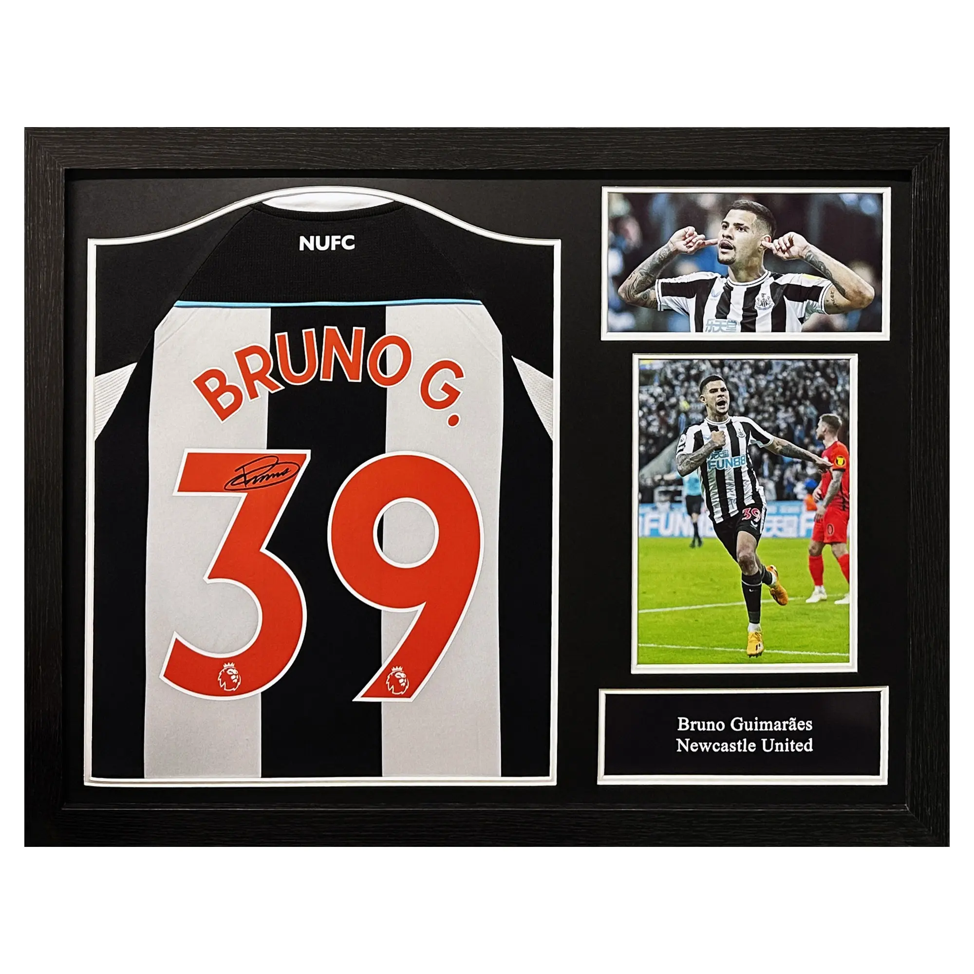 Newcastle United Bruno Guimaraes Signed United Shirt