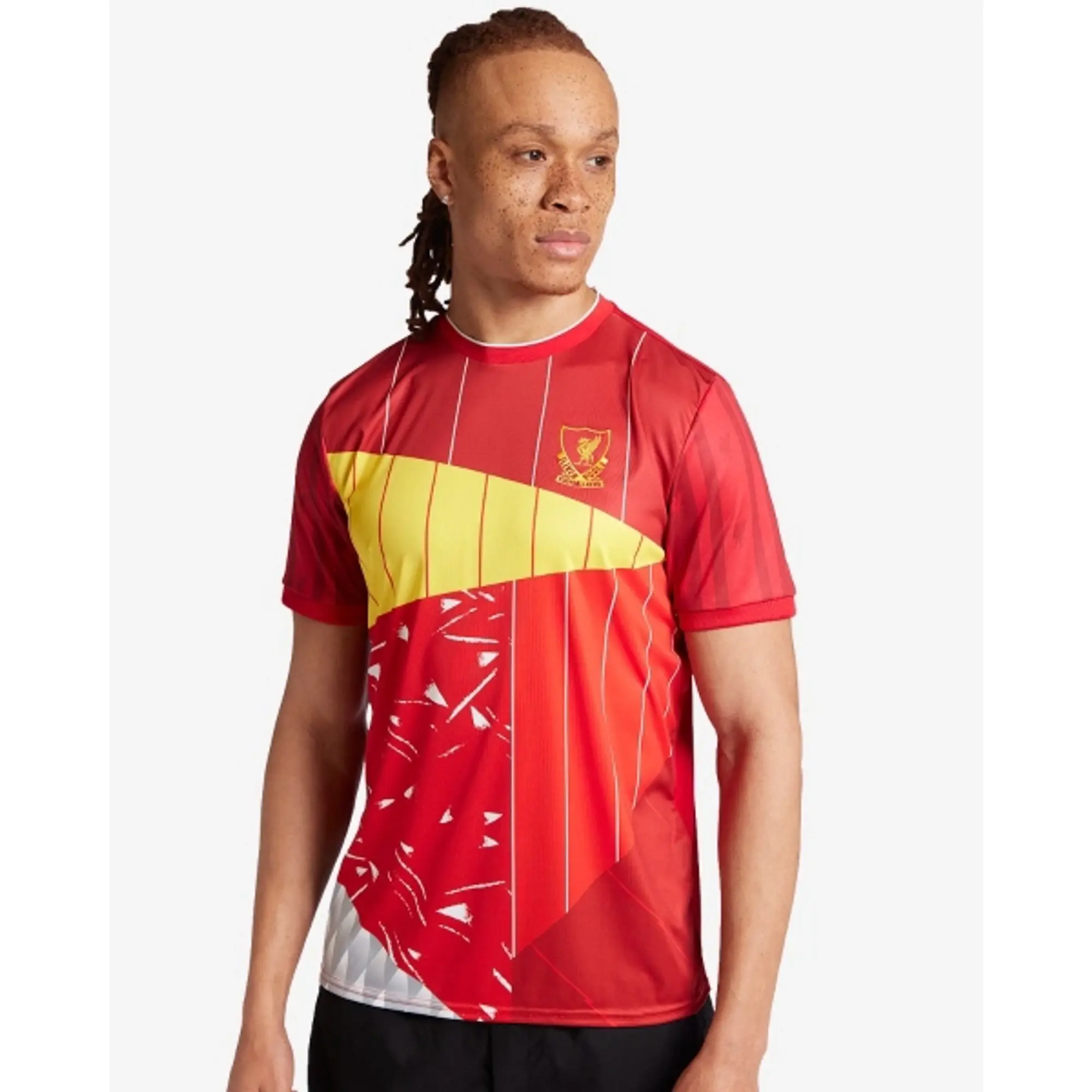 Liverpool FC LFC Mens Mashup Shirt Red