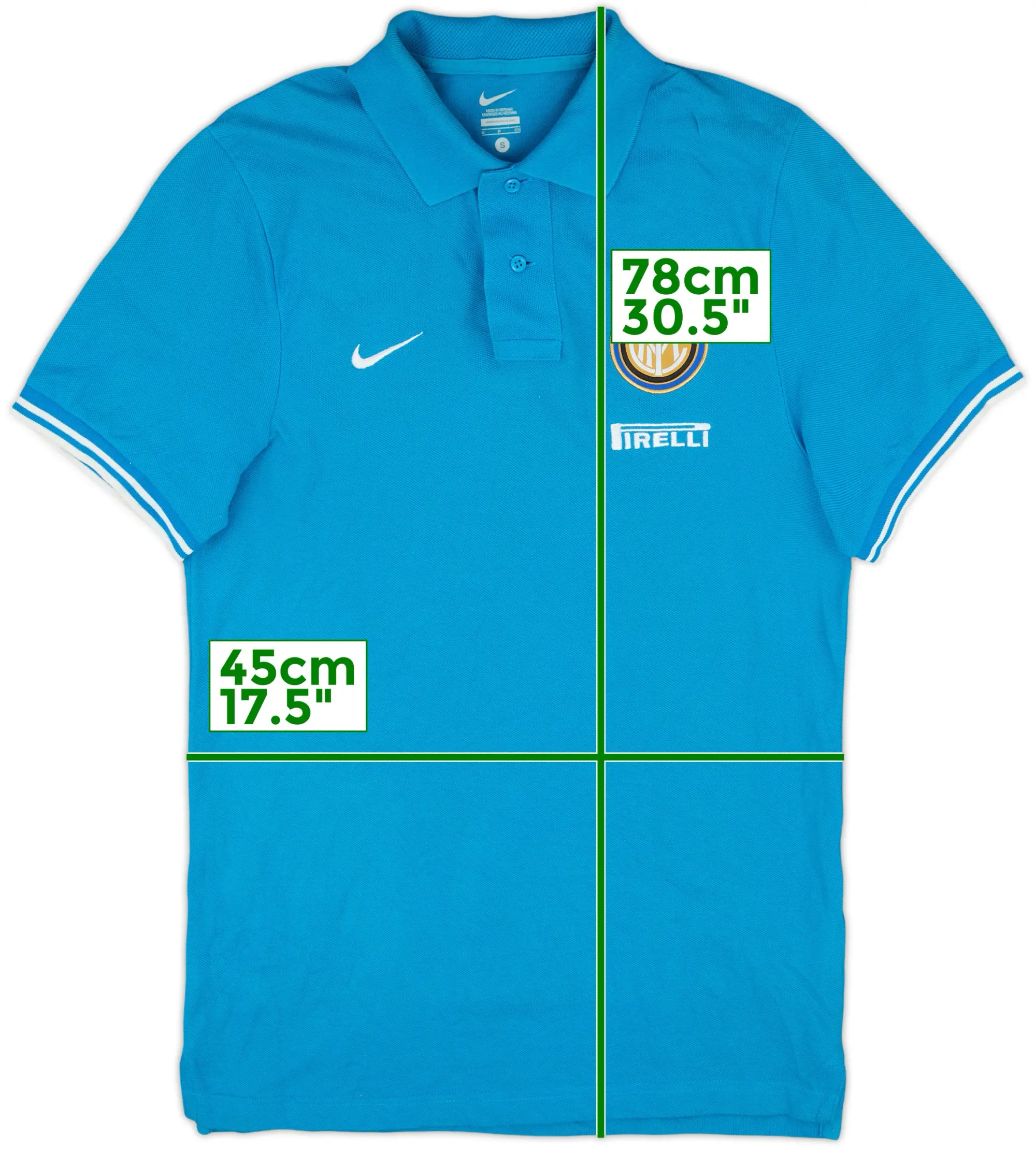 2011-12 Inter Milan Nike Polo L/S Shirt (S)