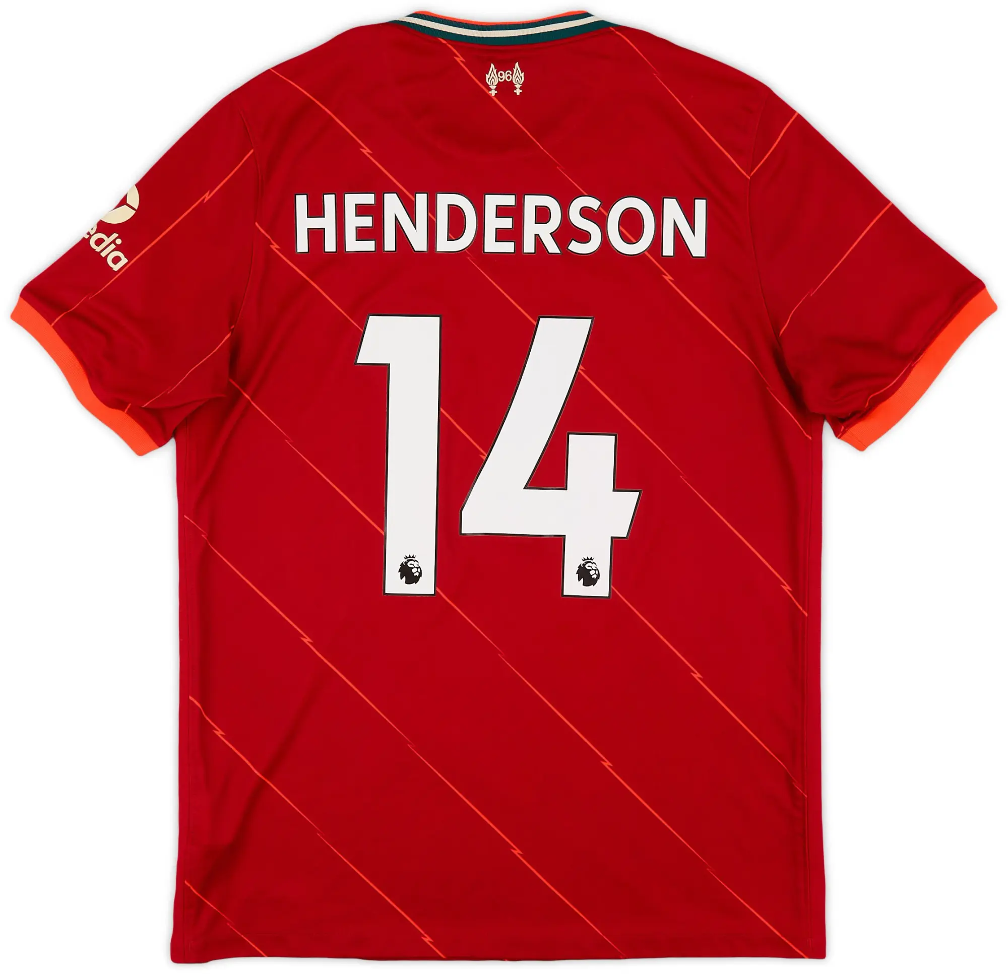 Nike 2021-22 Liverpool Home Shirt Henderson #14 - 7/10 - (L)