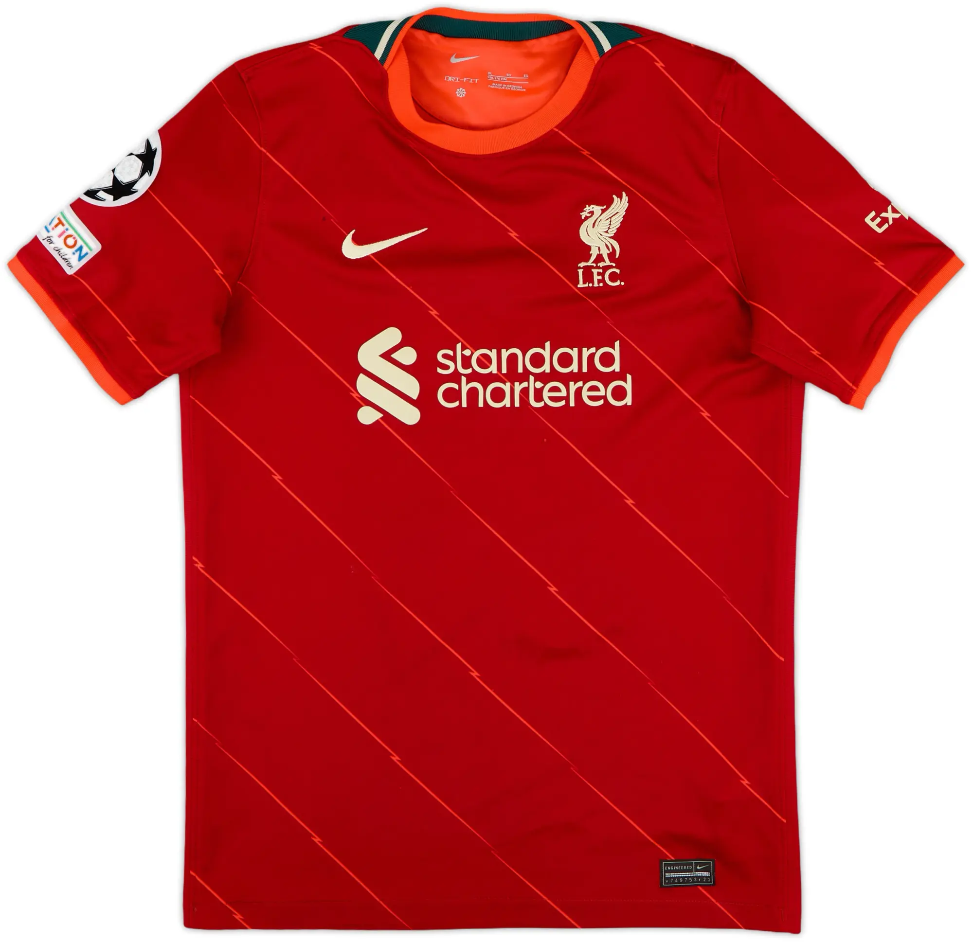 Nike 2021-22 Liverpool Home Shirt Henderson #14 - 7/10 - (L)