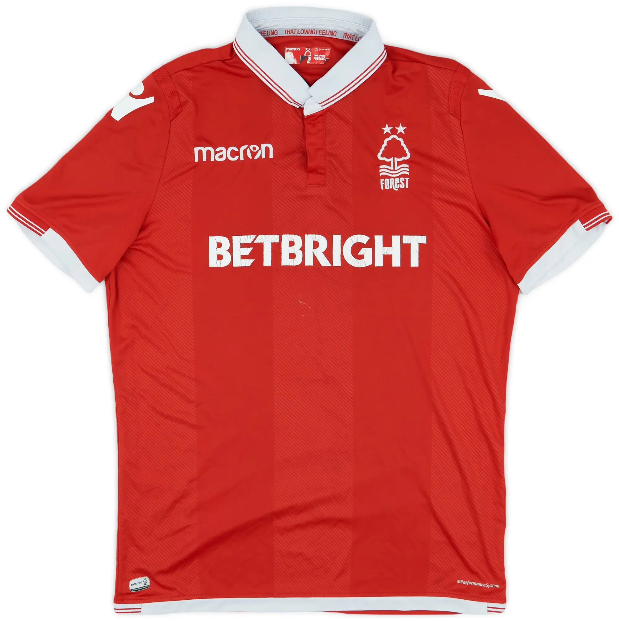 Macron 2018-19 Nottingham Forest Home Shirt - 5/10 - (XL)