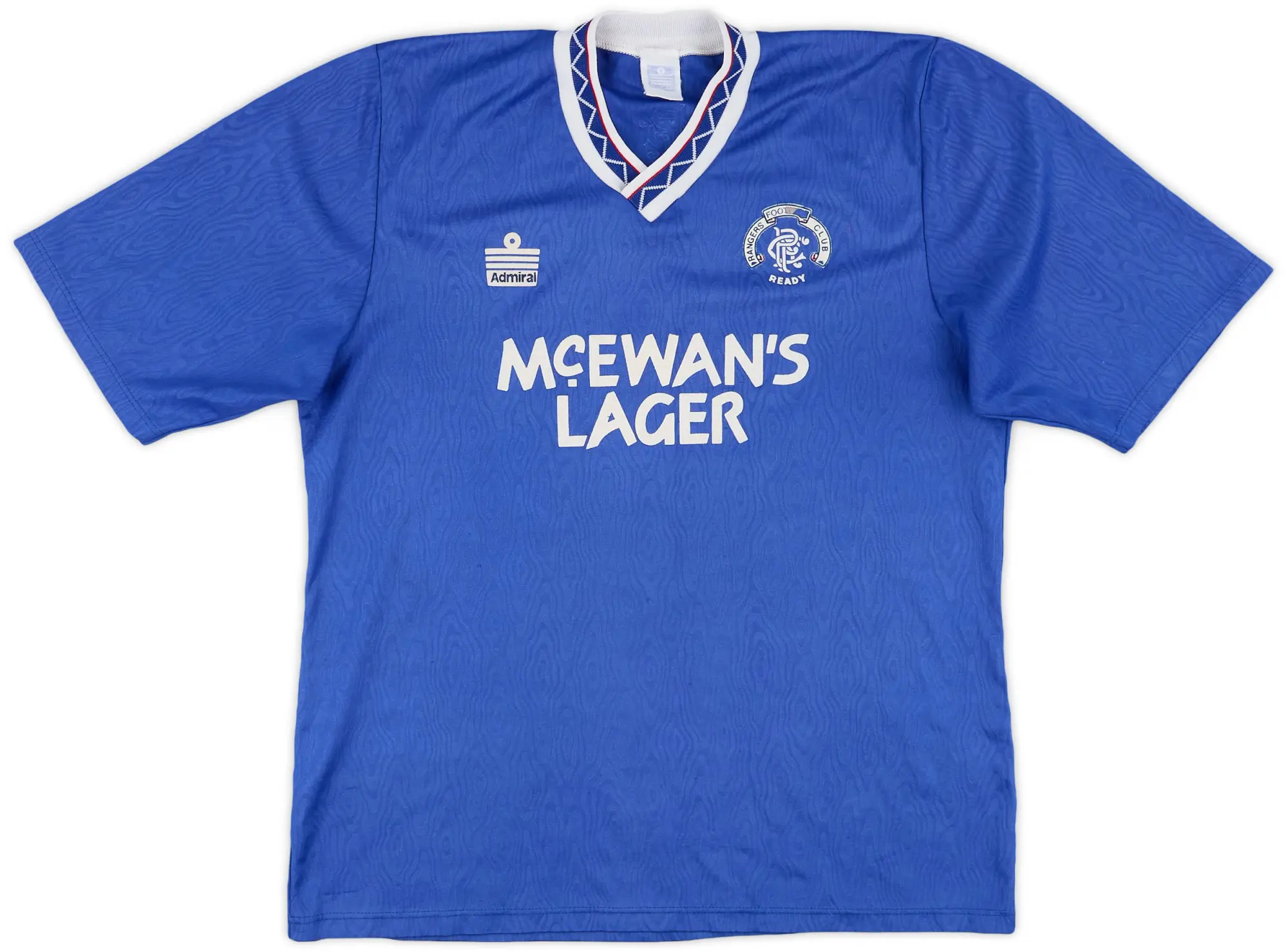 Admiral 1990-92 Rangers Home Shirt - 8/10 - (L)