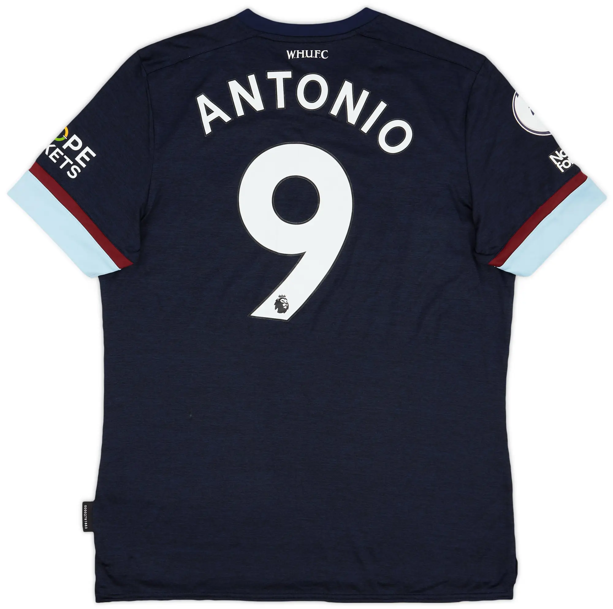 Umbro 2021-22 West Ham Match Issue Third Shirt Antonio #9