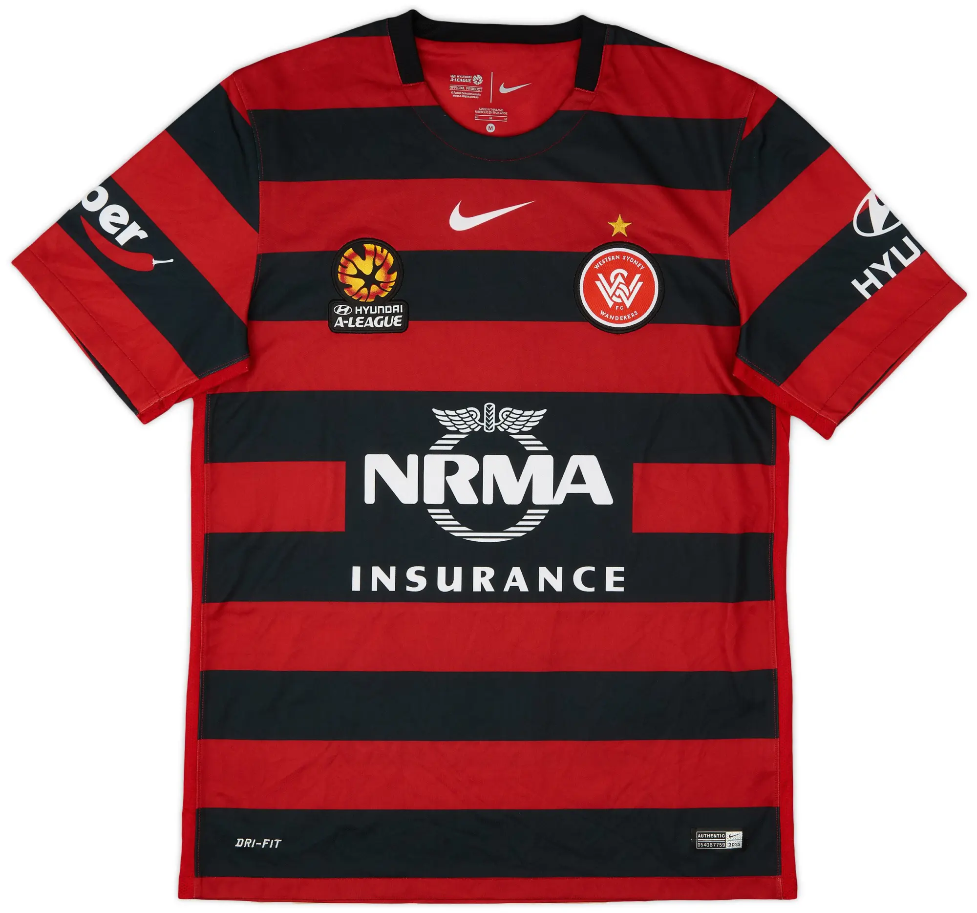 Nike 2015-16 Western Sydney Wanderers Home Shirt - 9/10 - (M)