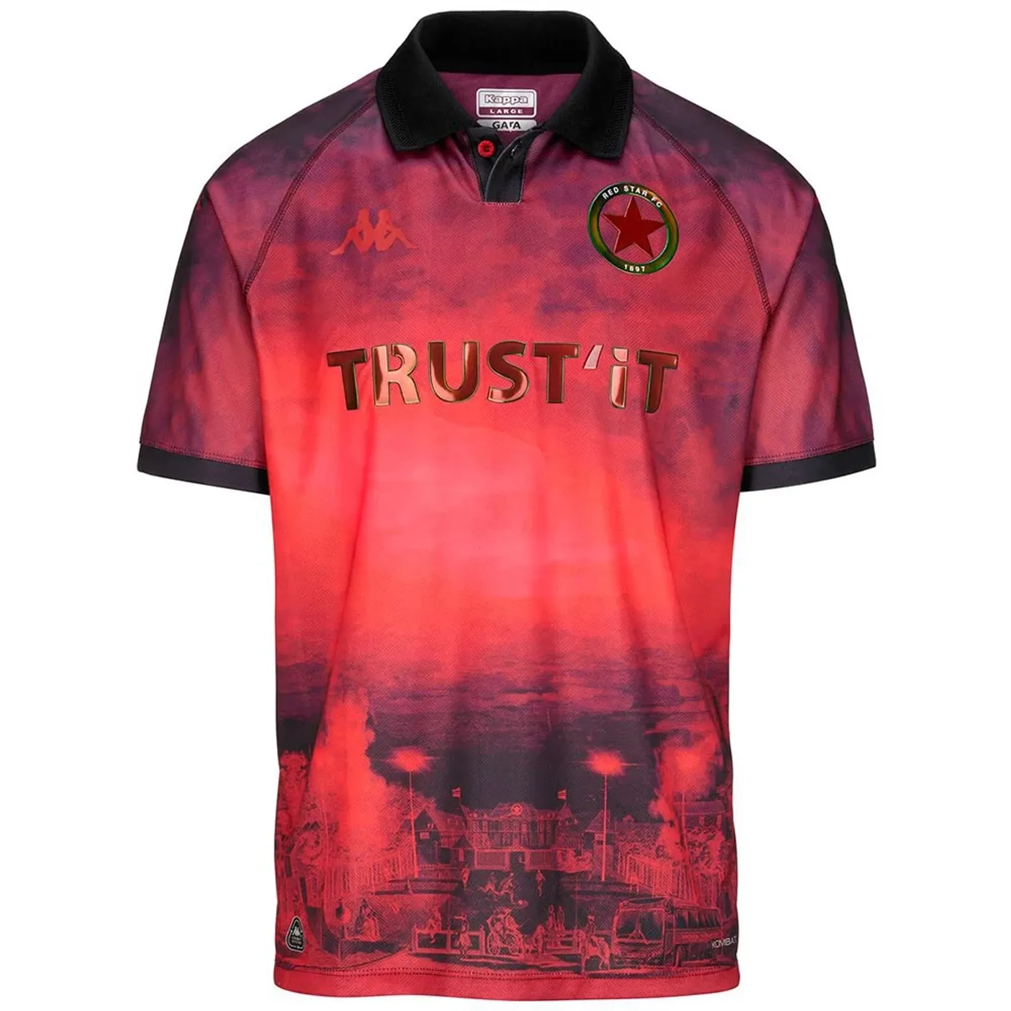 Kappa Red Star F.C. Away Shirt 2024/25 - ['Red']