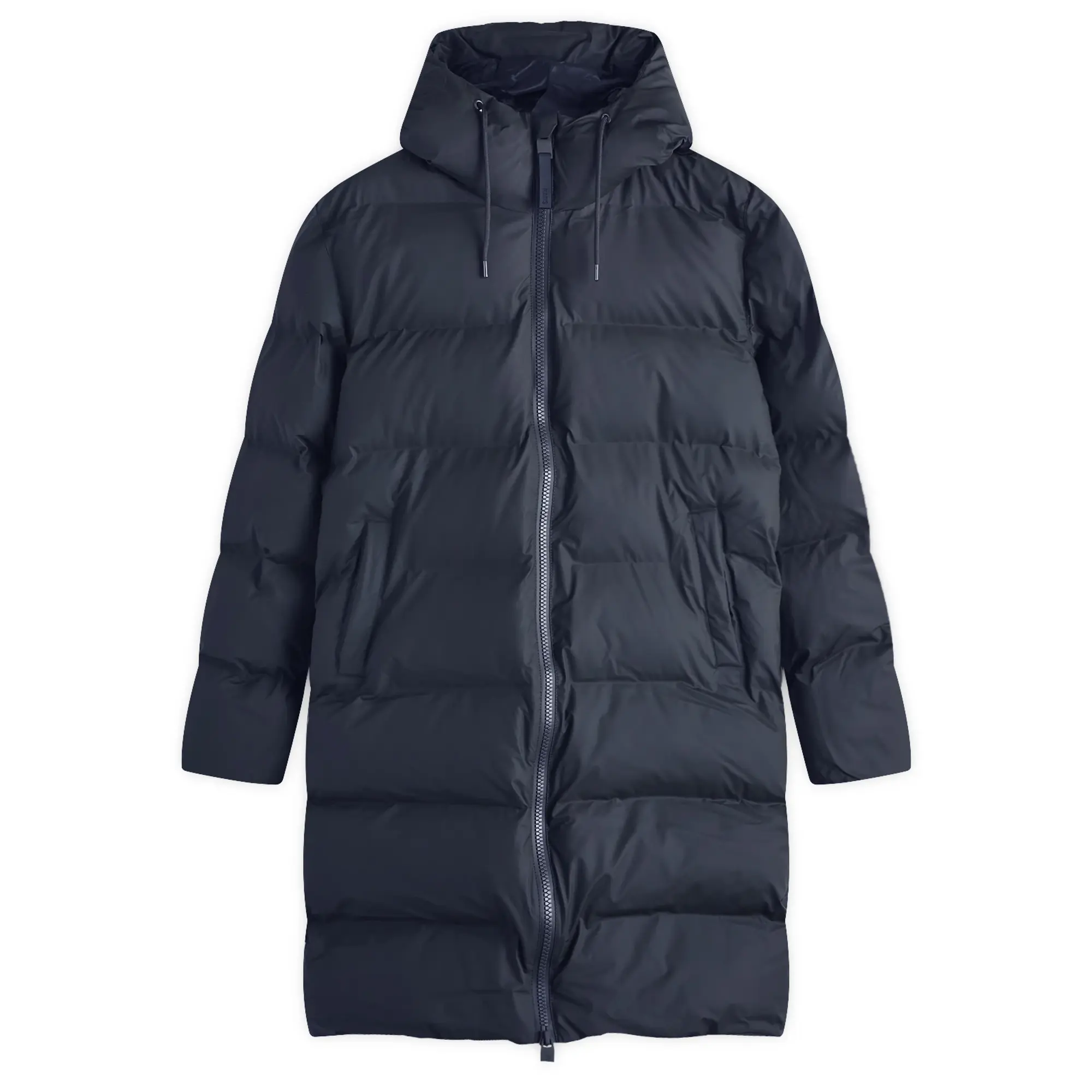 Rains Women's Alta Long Puffer Jacket Navy