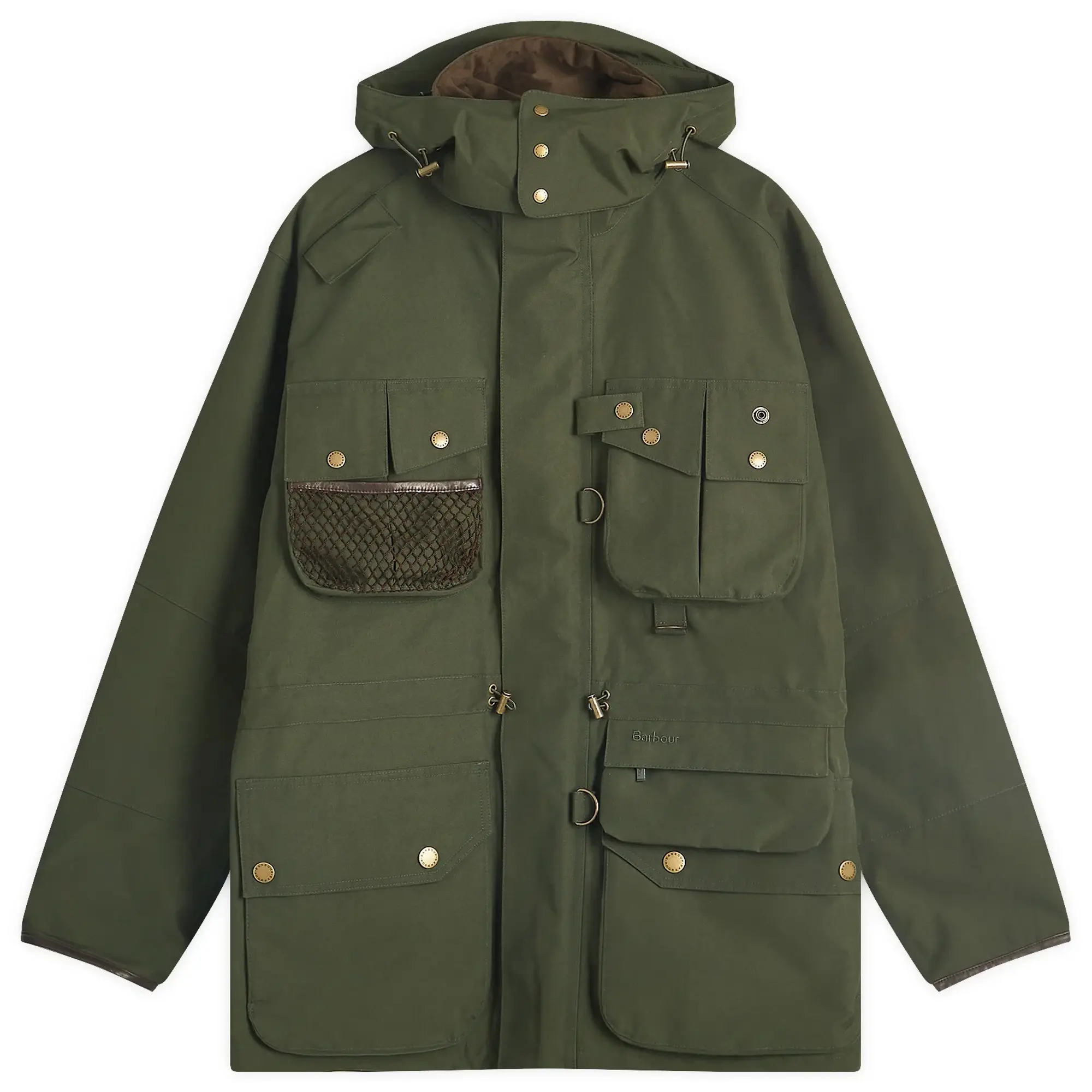 Barbour Men's Heritage + Dryfly Waterproof Jacket Sage