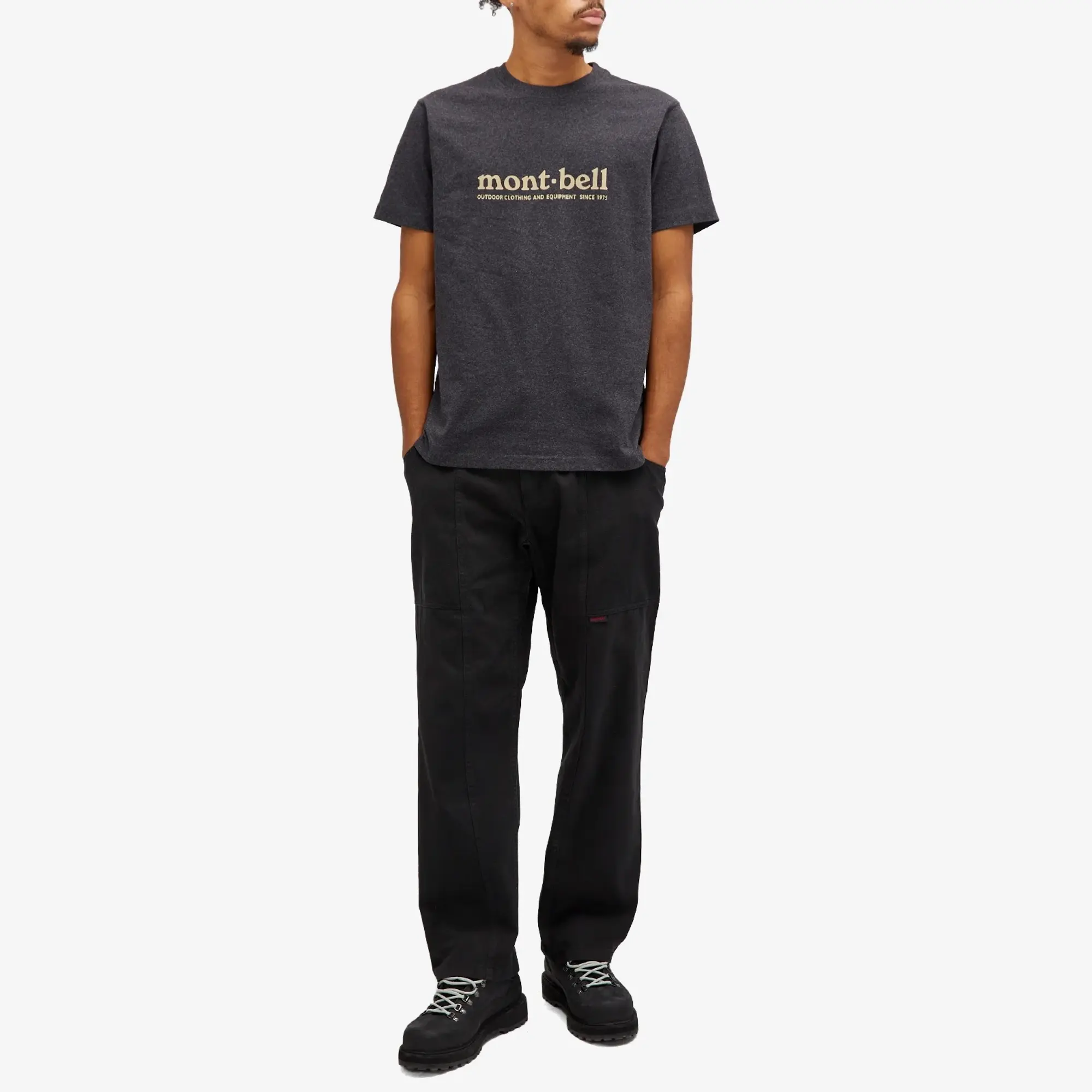 Montbell Men's Logo T-Shirt Dark Grey