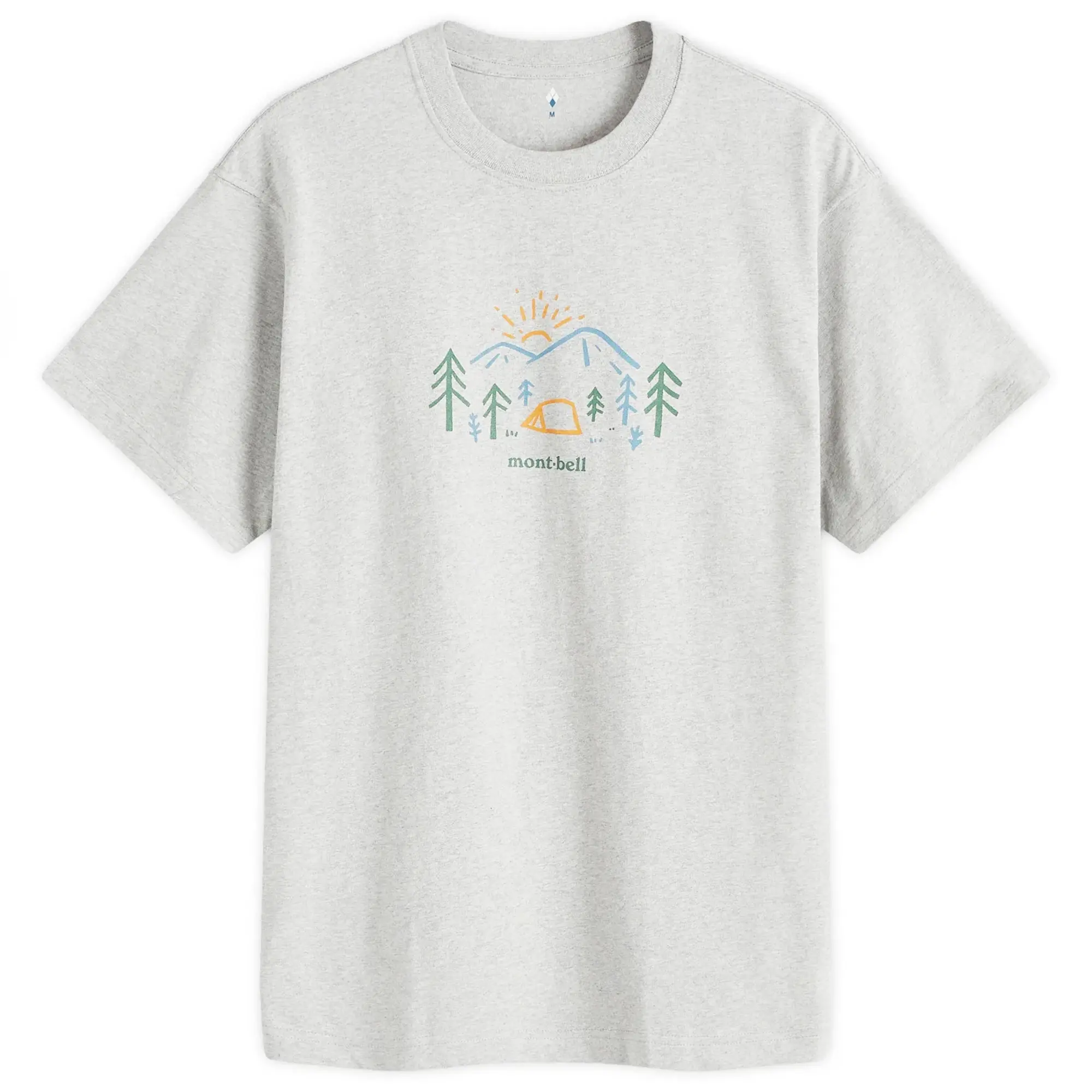 Montbell Men's Mountain Morning T-Shirt Light Grey