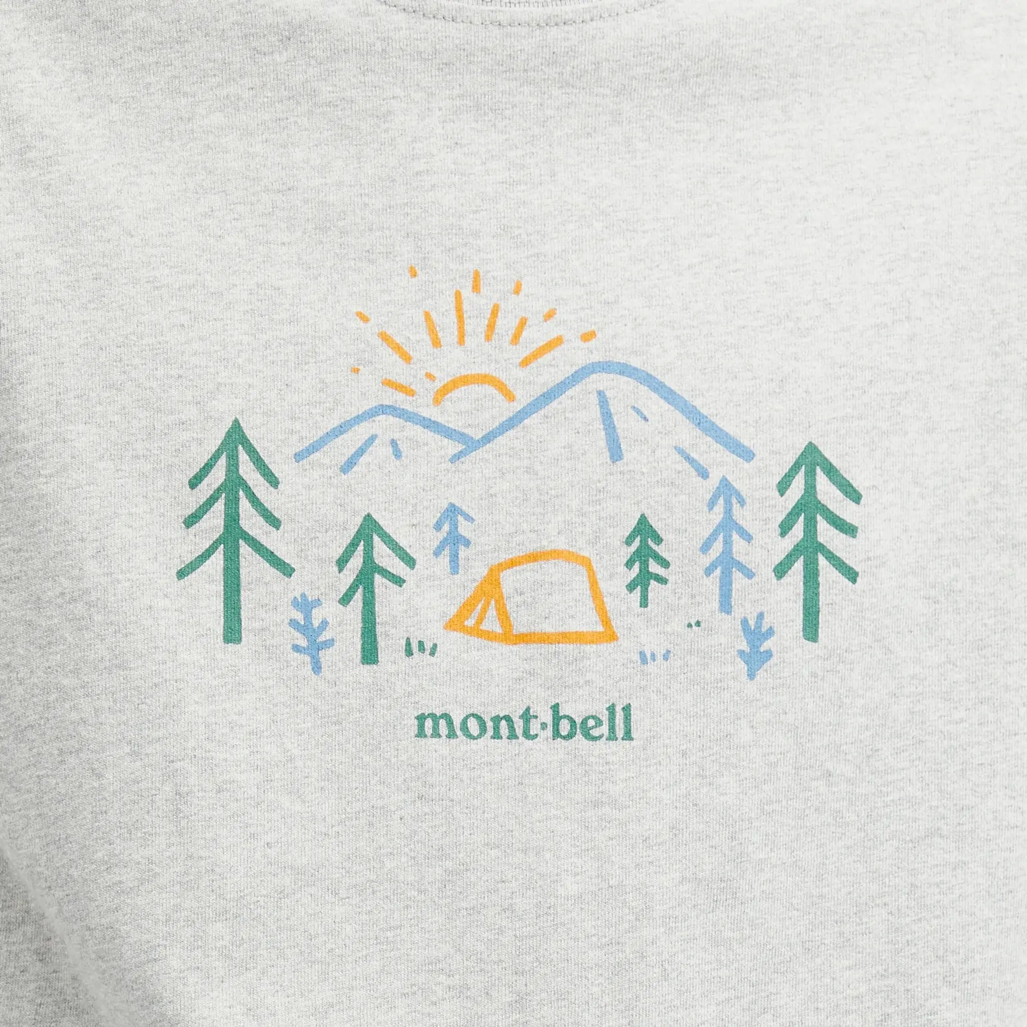 Montbell Men's Mountain Morning T-Shirt Light Grey