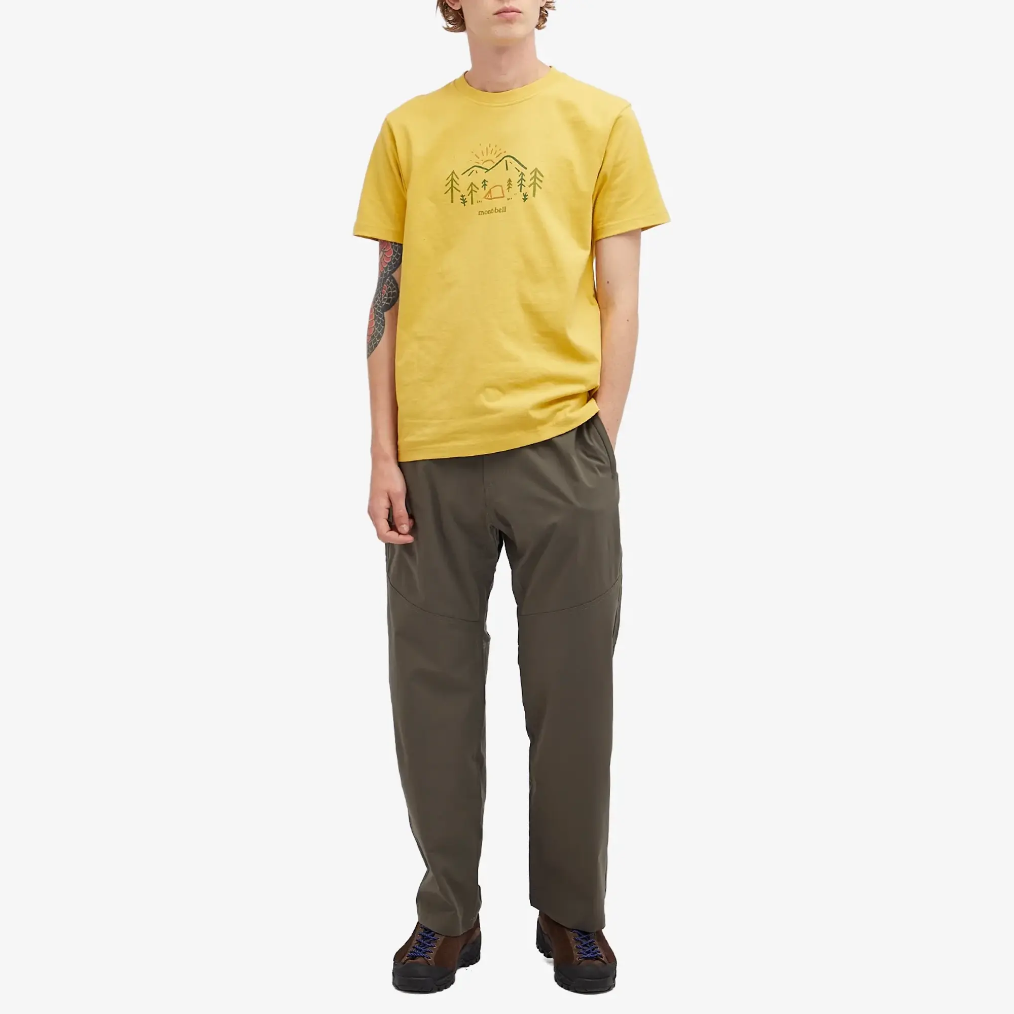 Montbell Men's Mountain Morning T-Shirt Yellow