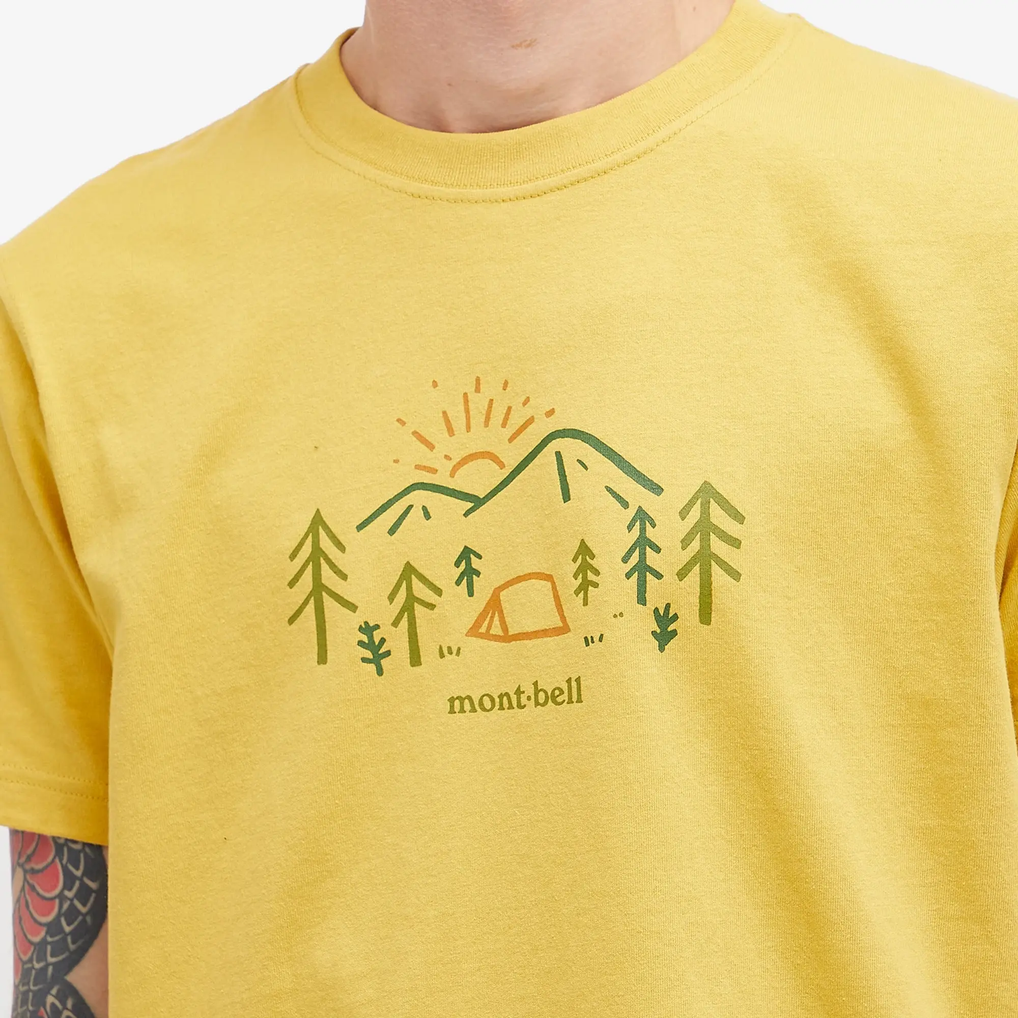 Montbell Men's Mountain Morning T-Shirt Yellow