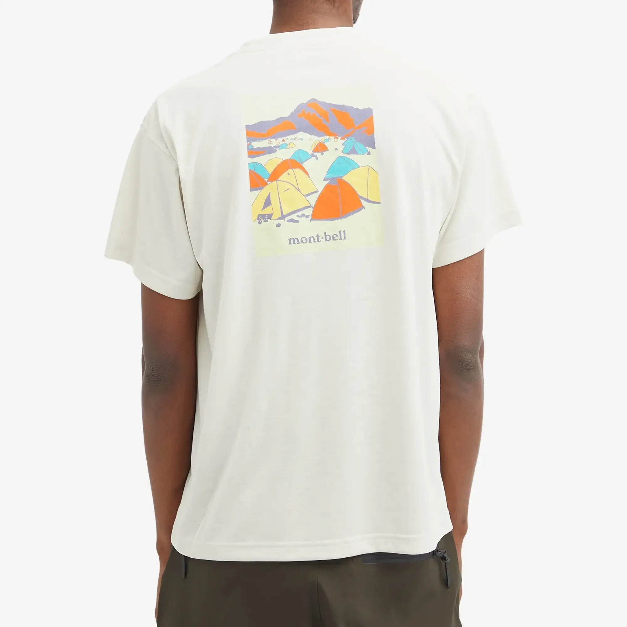 Montbell Men's Mountain Camping T-Shirt Ivory