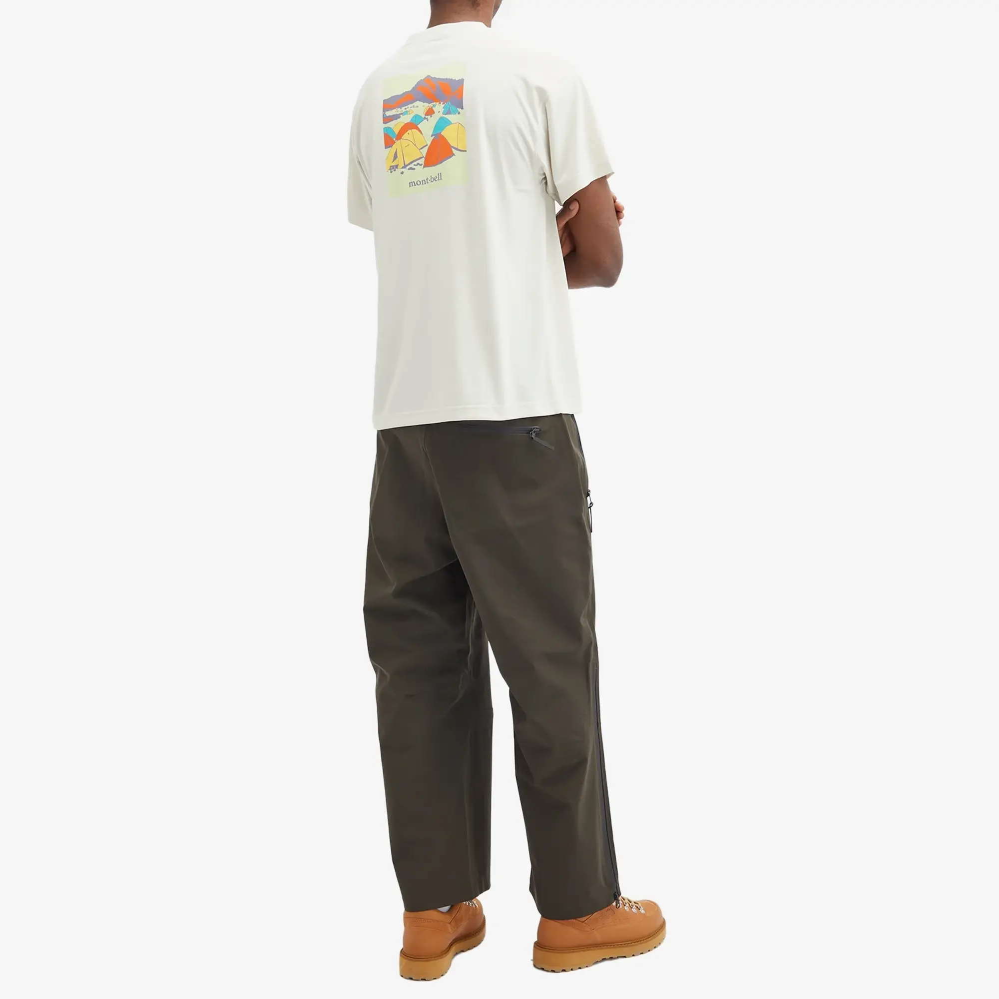 Montbell Men's Mountain Camping T-Shirt Ivory