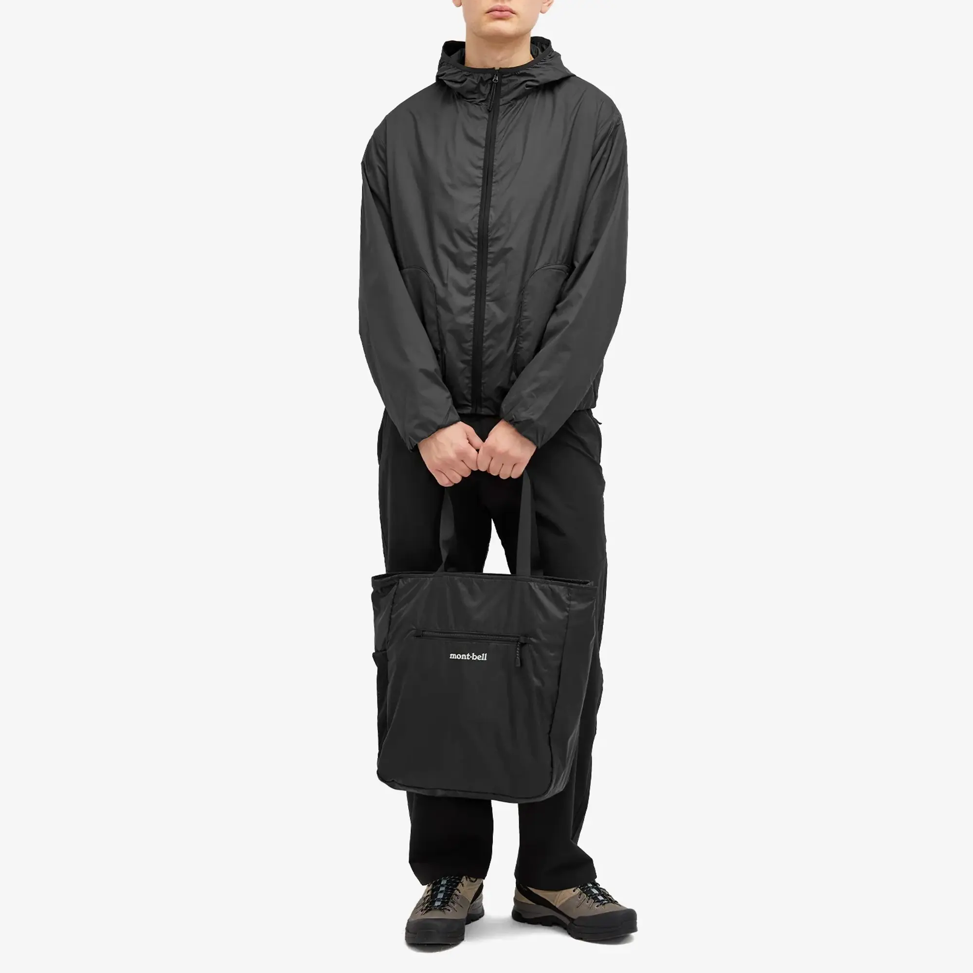Montbell Men's Pocketable Ripstop Light Tote - M Black