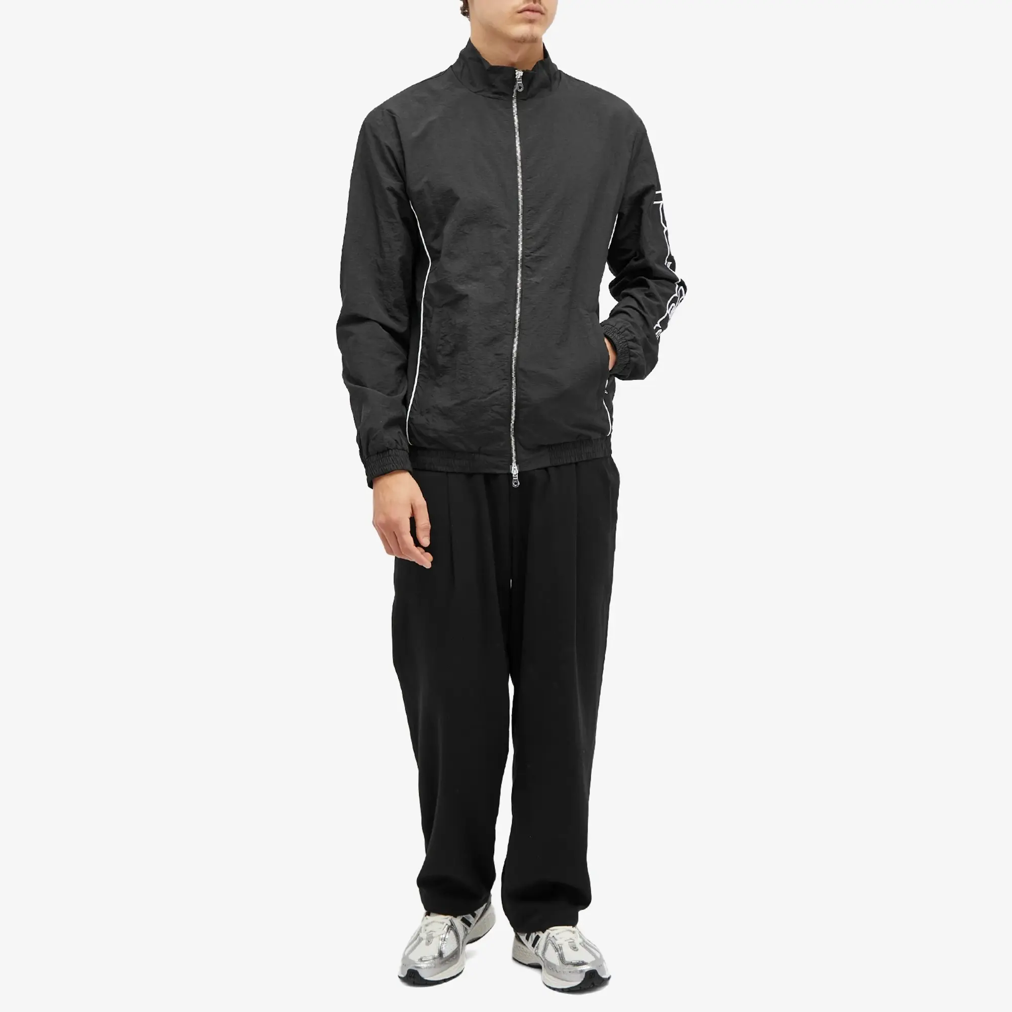 POSTAL Men's Arm Logo Track Jacket Black