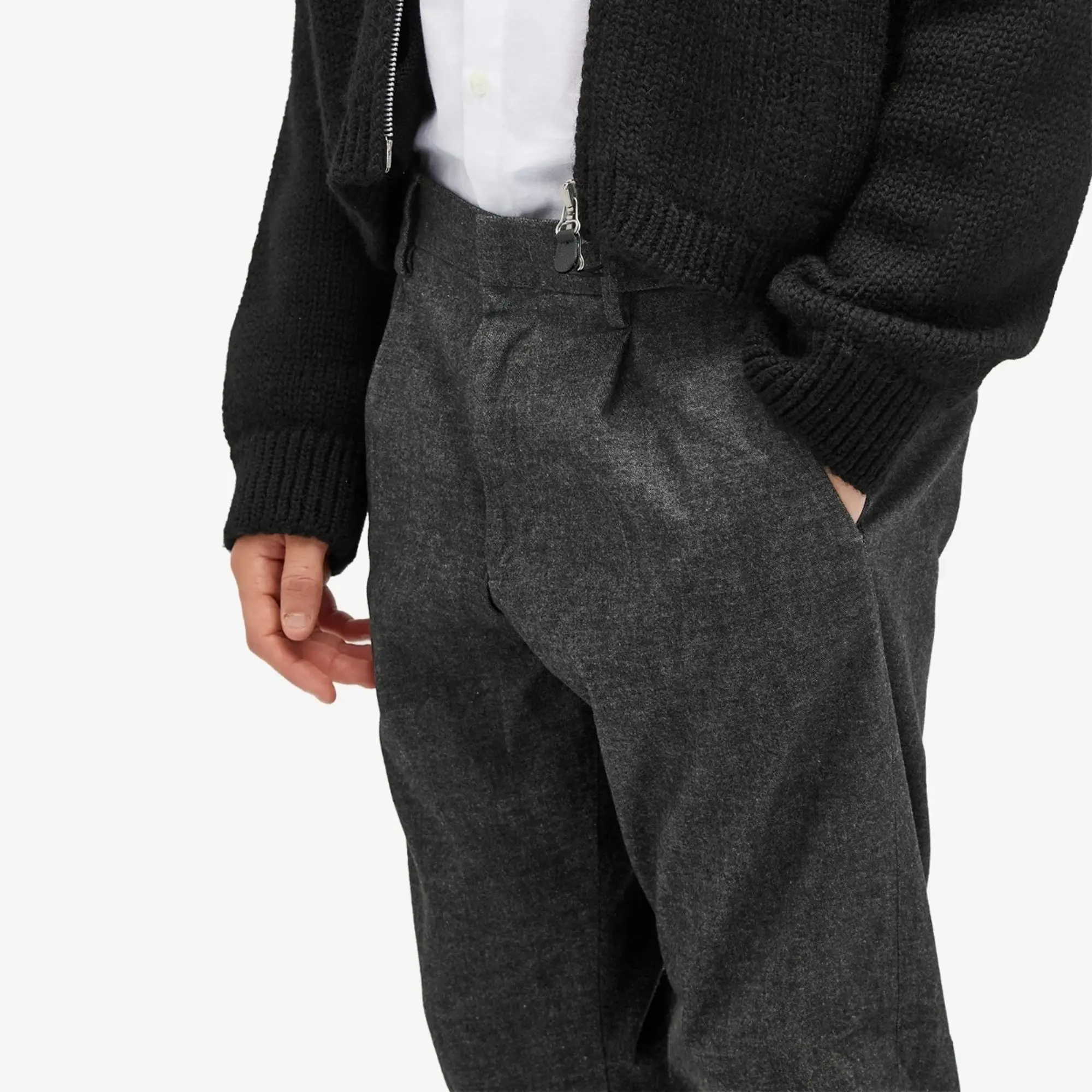 NN07 Men's Bill Relaxed Tapered Trousers Black