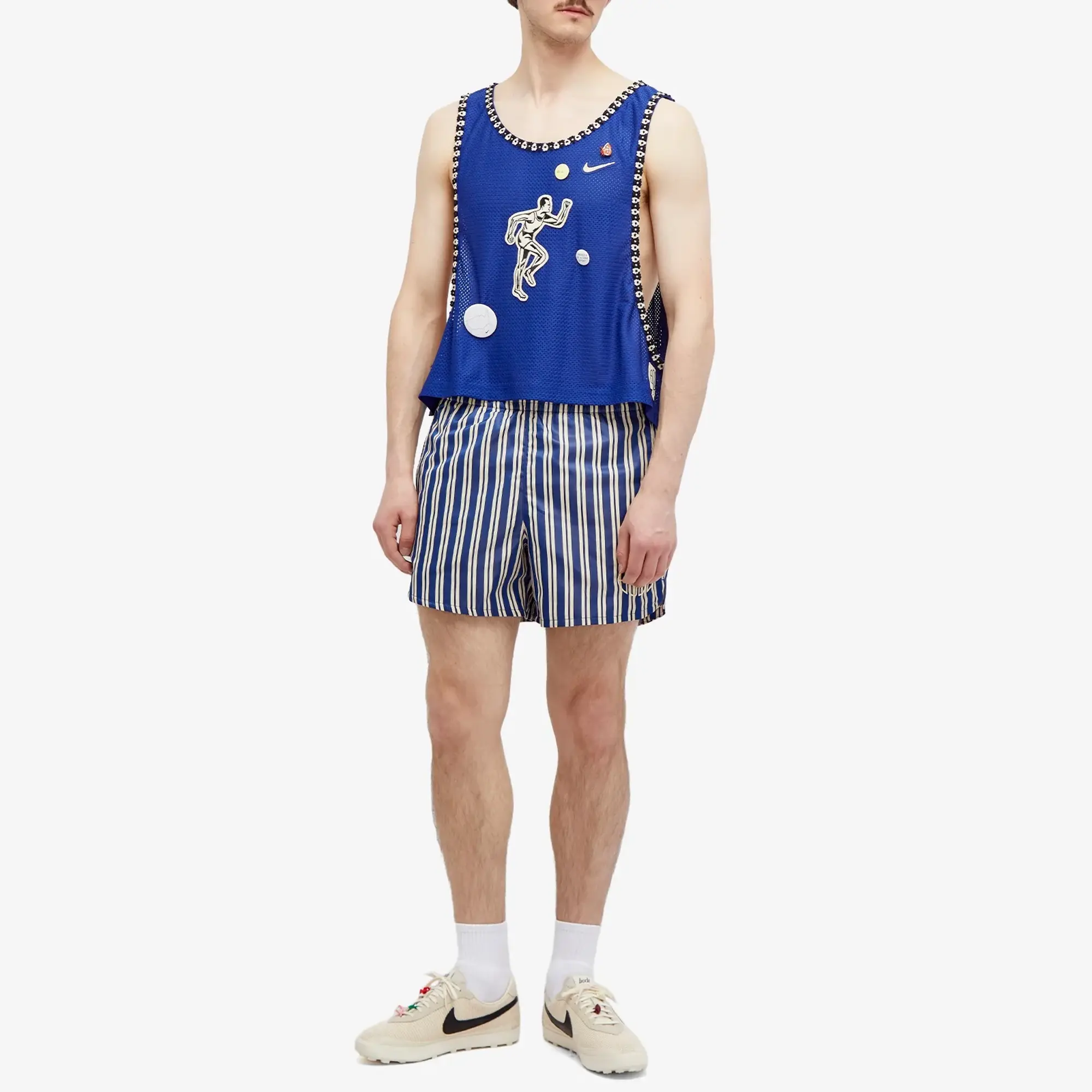 Nike x Bode Scrimmage Short Ecru/Deep Royal Blue