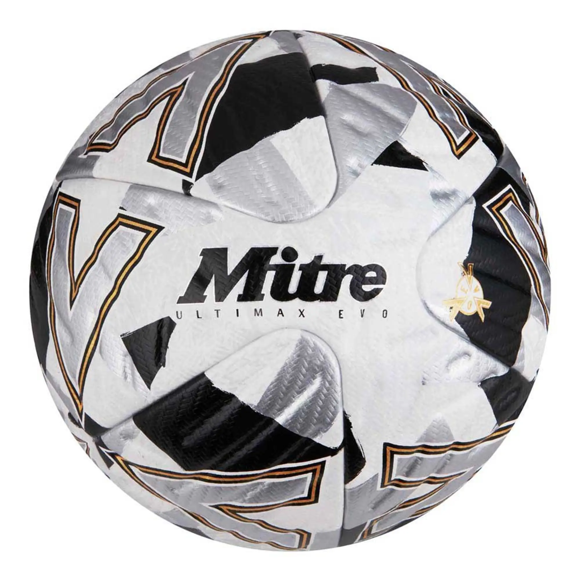 Mitre Ultimax Evo Match Ball - White/Silver/Black