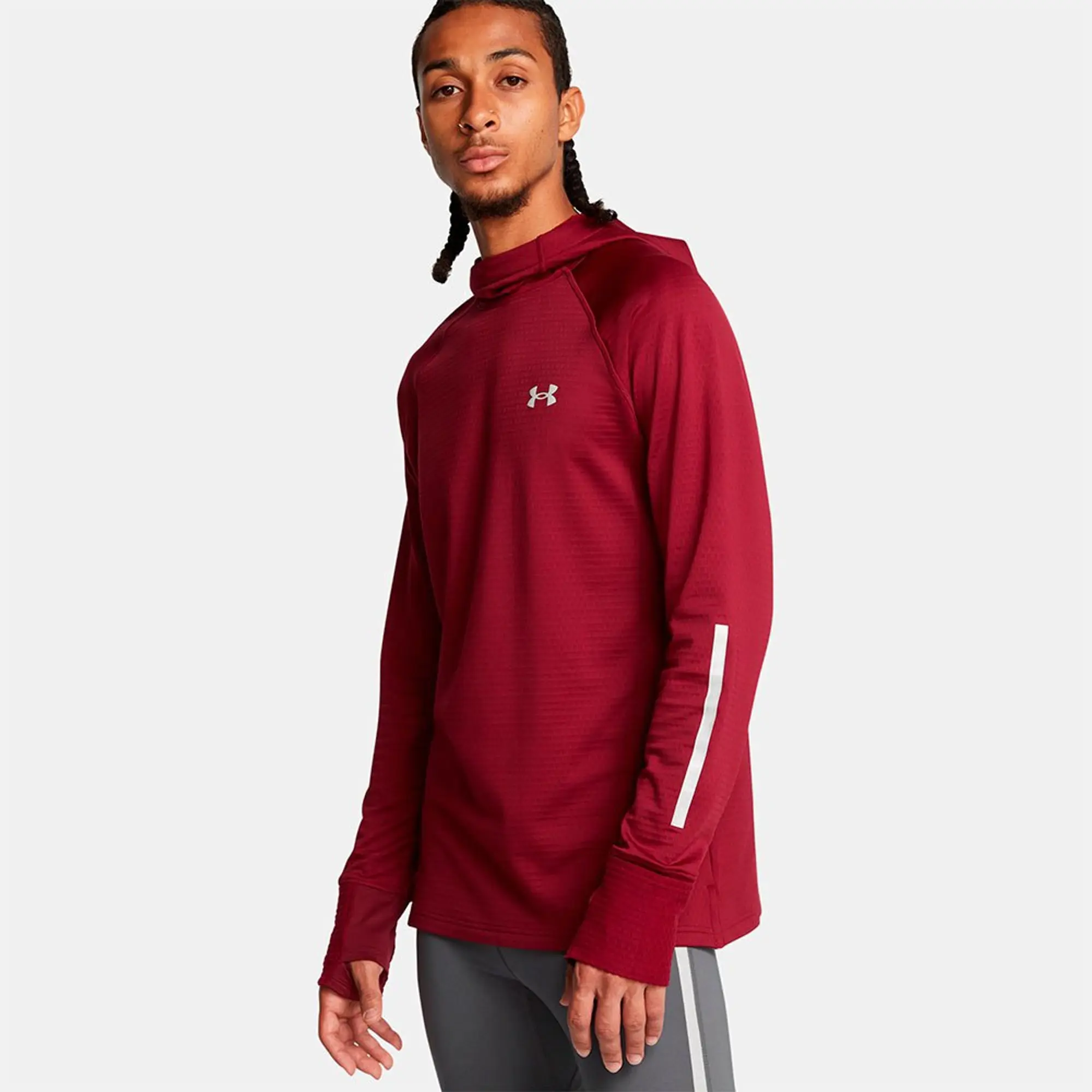 Under Armour Launch Elite Coldweather Balaclava Hoody Men - Dark Red