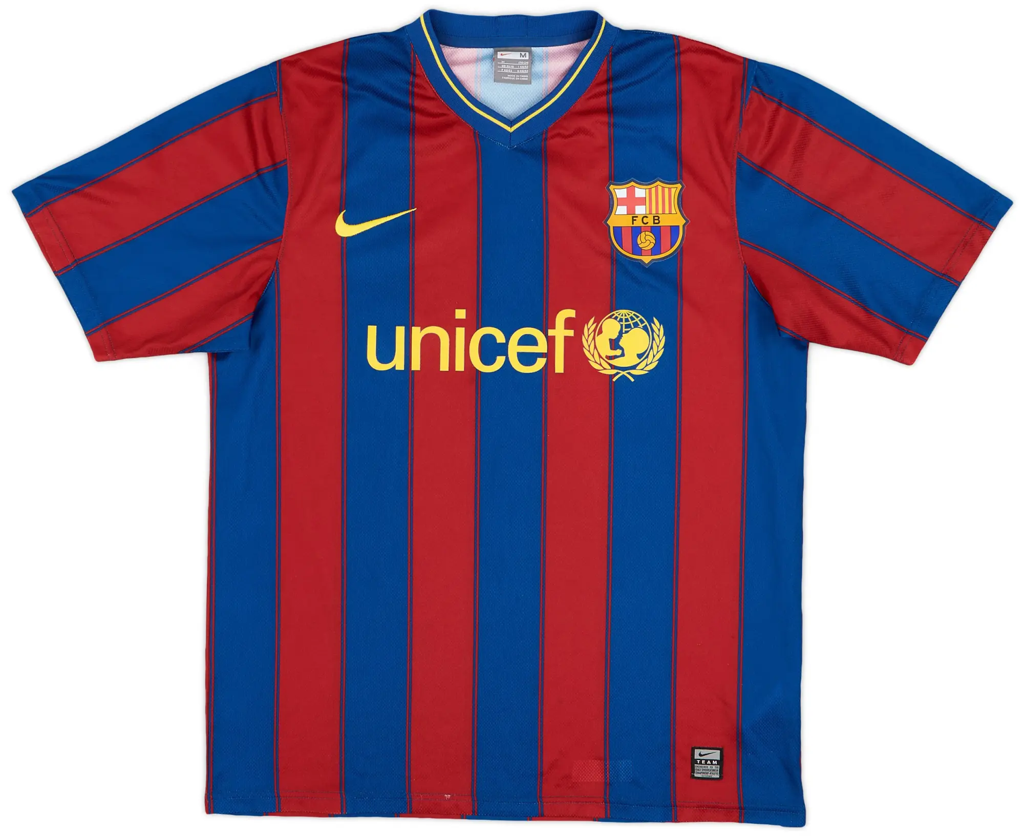 Nike 2009-10 Barcelona Basic Home Shirt - 9/10 - (M)