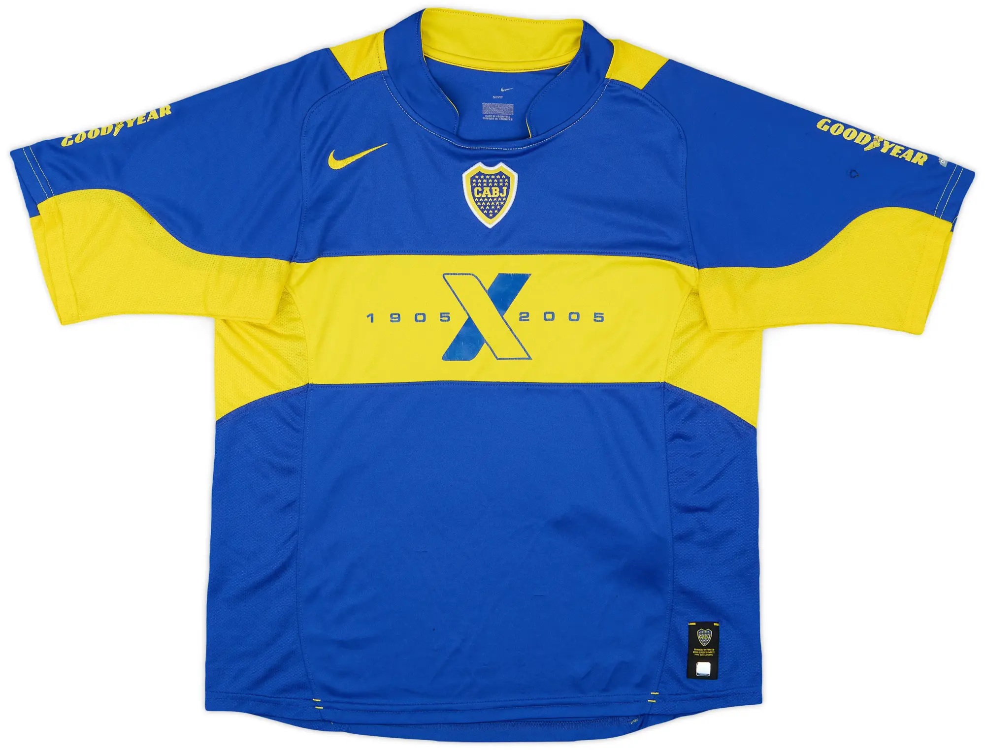 Nike 2005 Boca Juniors Home Shirt - 4/10 - (XL.Boys)