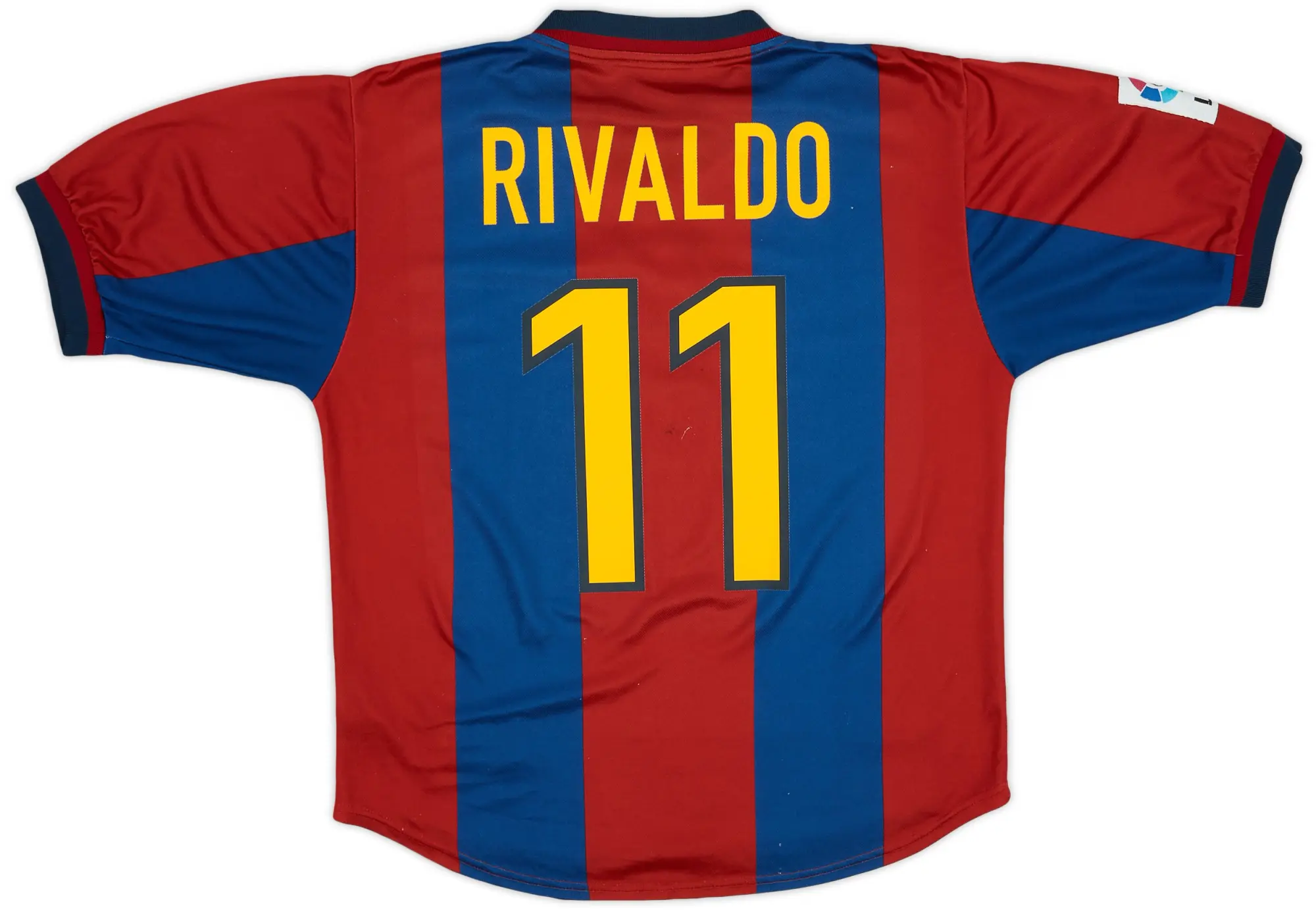 Nike 1998-00 Barcelona Home Shirt Rivaldo #11 - 6/10 - (L)