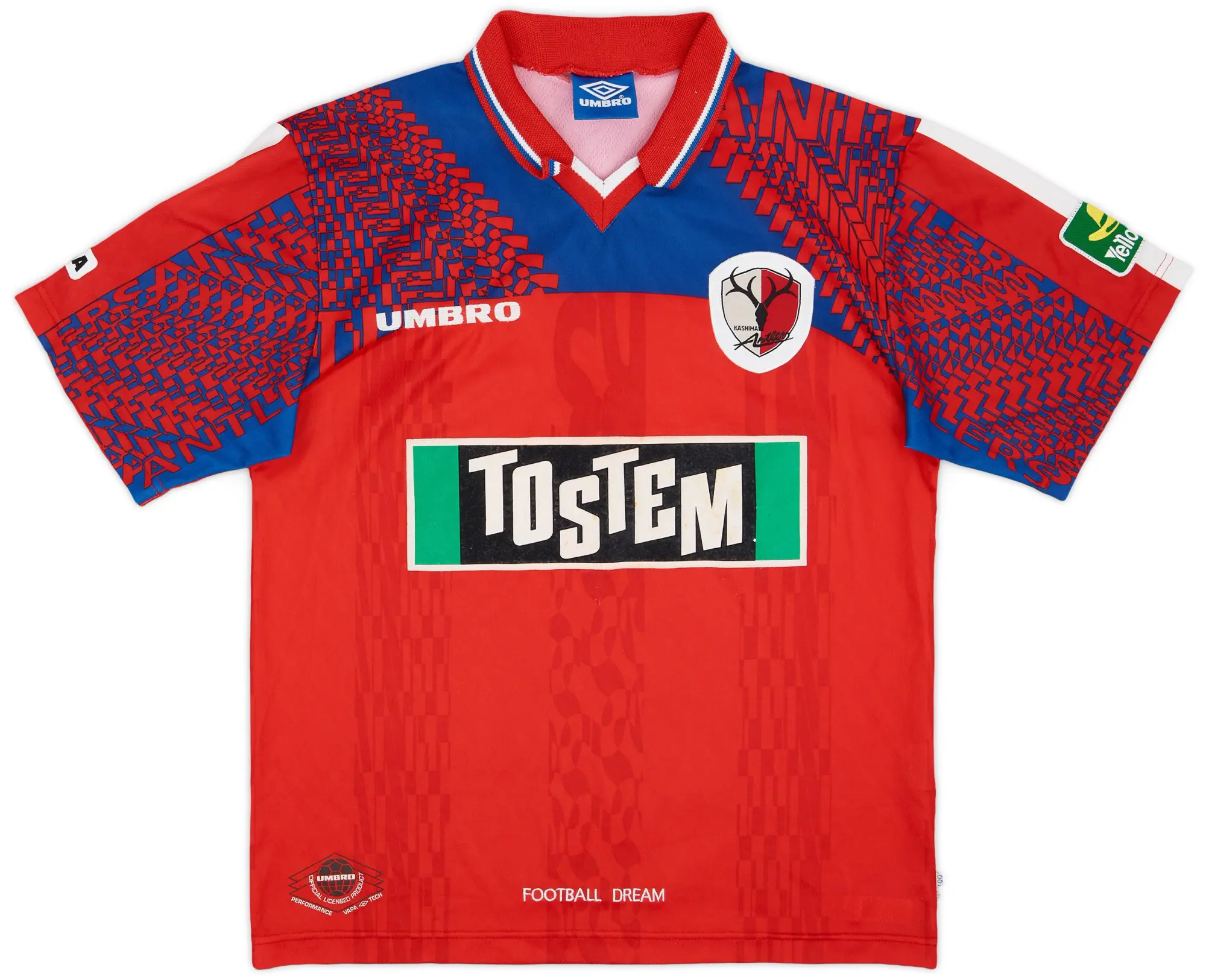 Umbro 1997 Kashima Antlers Home Shirt - 8/10 - (M)