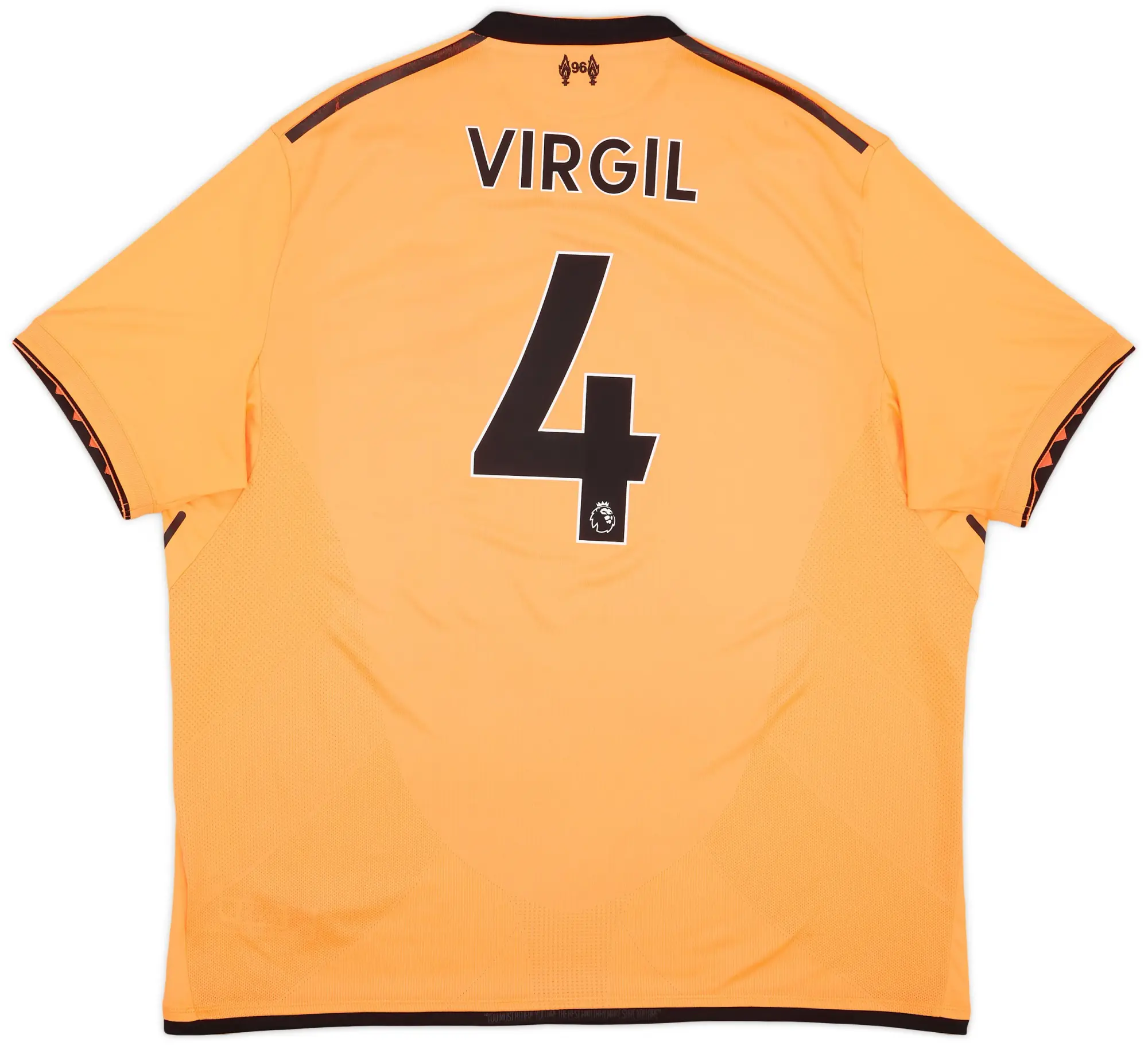 NewBalance 2017-18 Liverpool 125 Years Third Shirt Virgil #4 - 8/10 - (XXL)