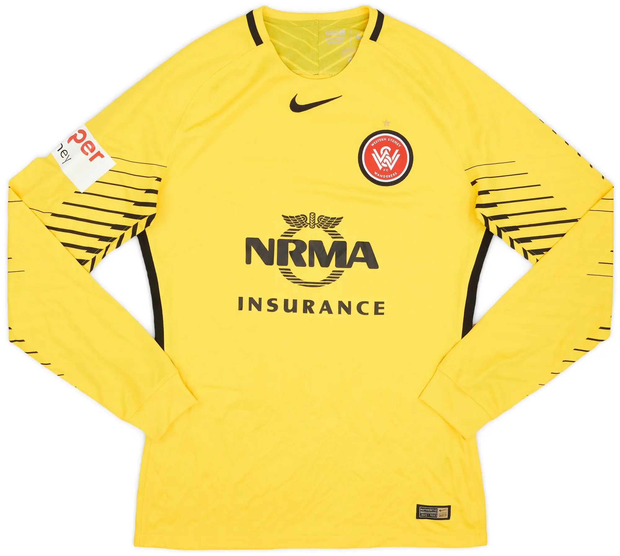 Nike 2016-17 Western Sydney Wanderers Player Issue GK Shirt - 9/10 - (M)