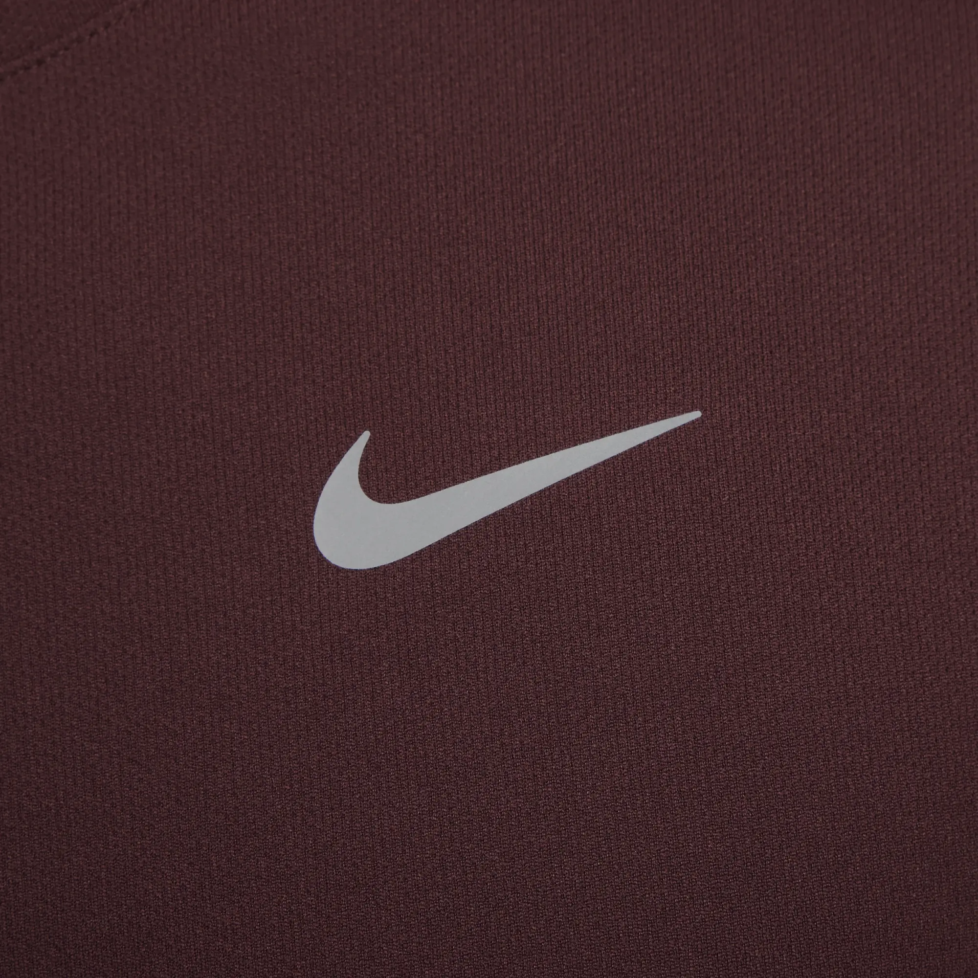 Nike Dri-Fit Miler UV Running Shirt Men - Wine Red