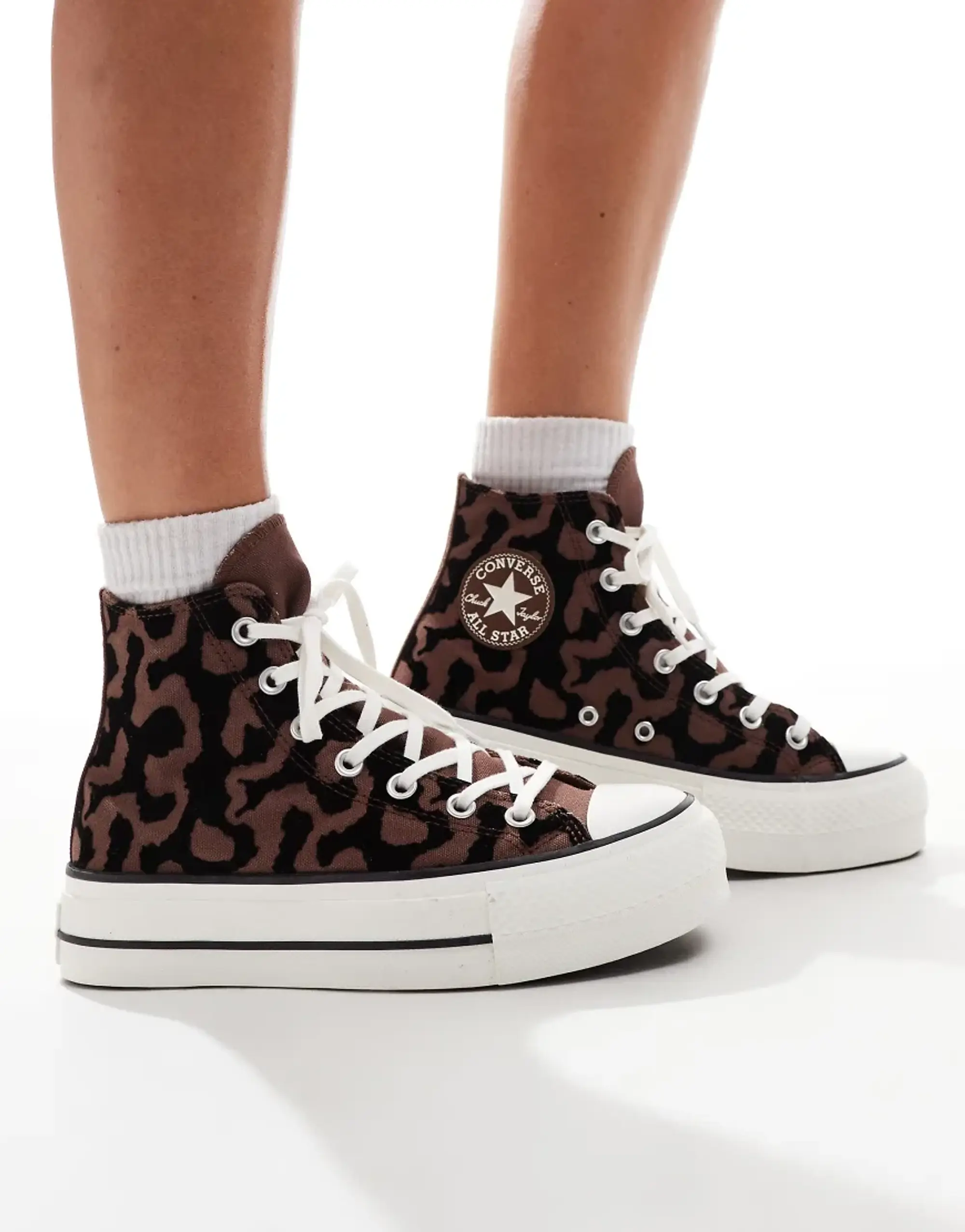 Converse platform leopard on sale