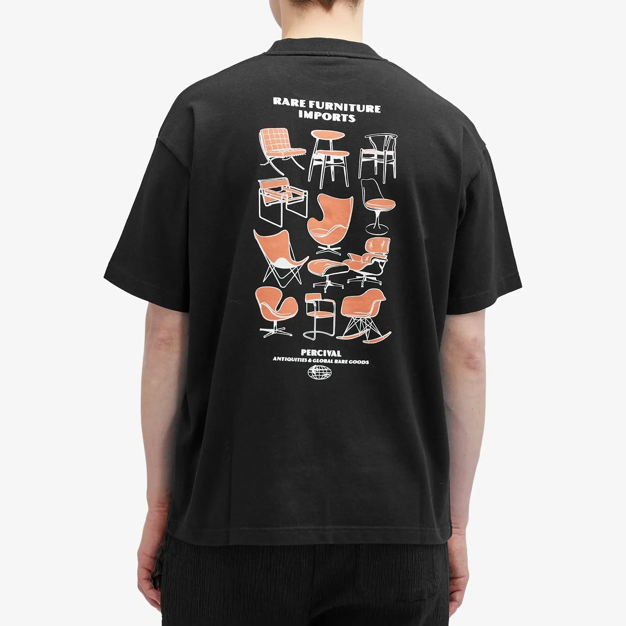 Percival Men's Furniture Imports Oversized T-Shirt Black