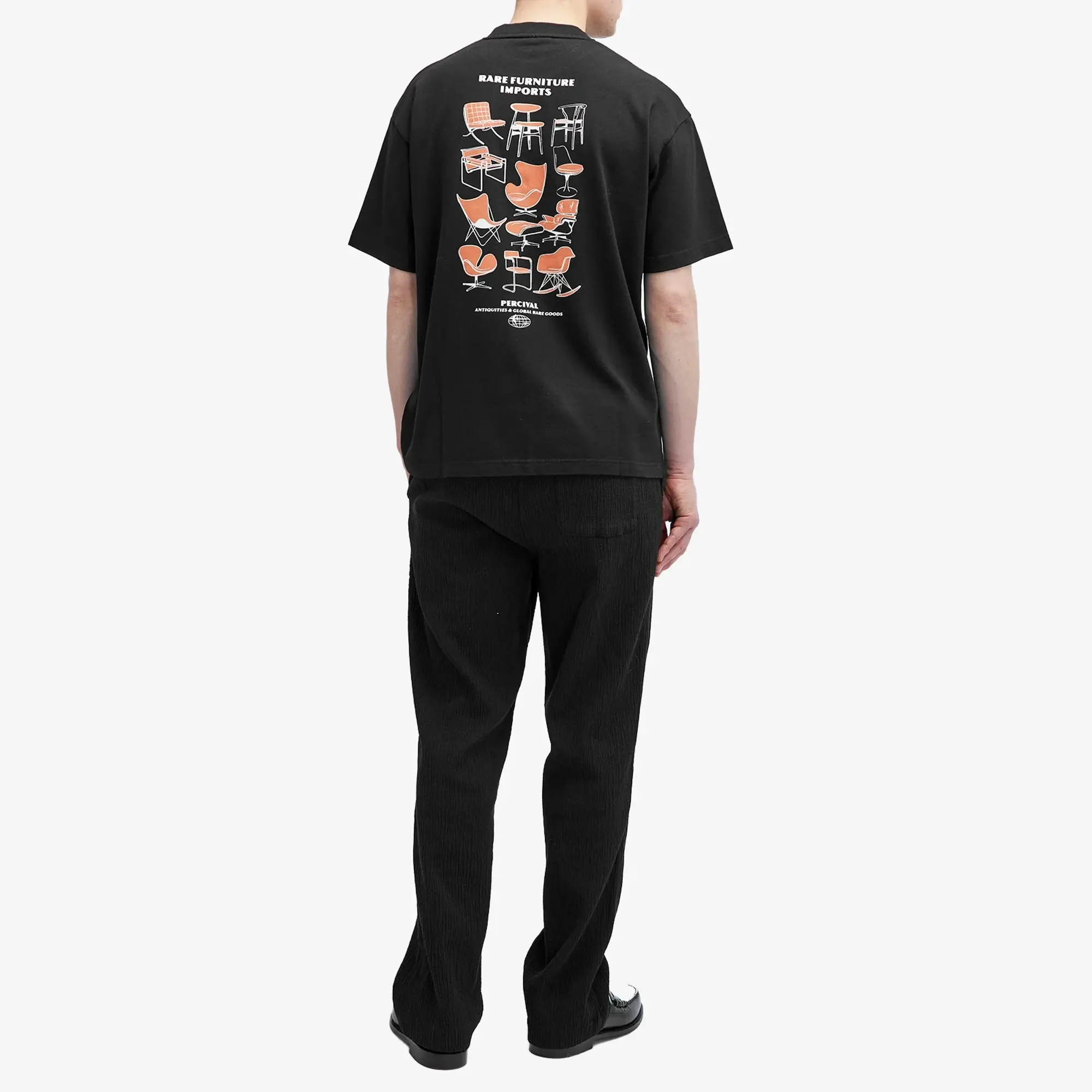 Percival Men's Furniture Imports Oversized T-Shirt Black