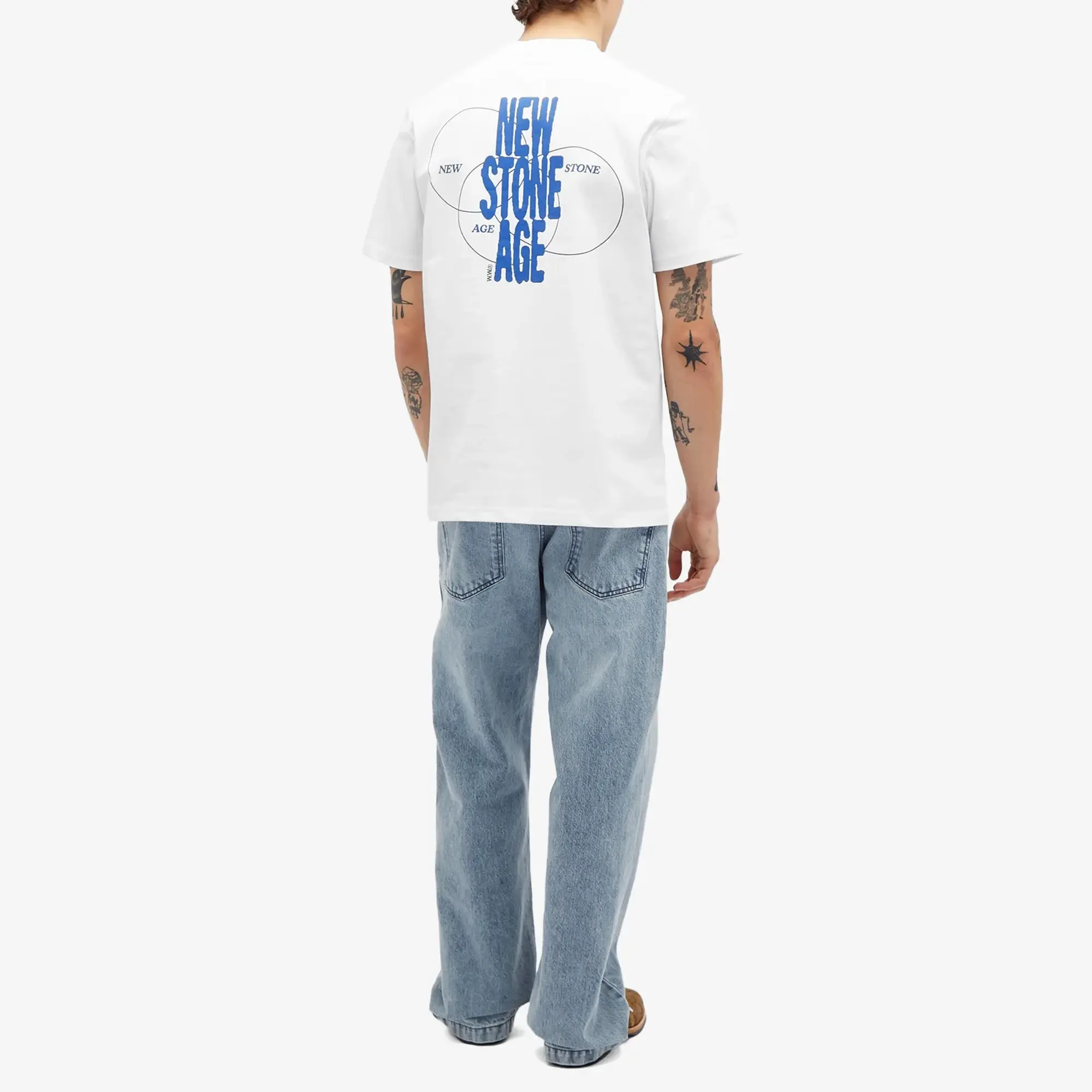 Wood Wood Men's Bobby Stone Age T-Shirt White