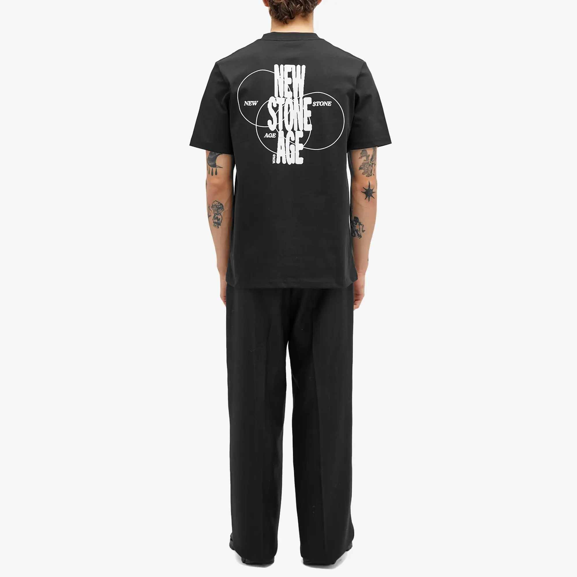 Wood Wood Men's Bobby Stone Age T-Shirt Black