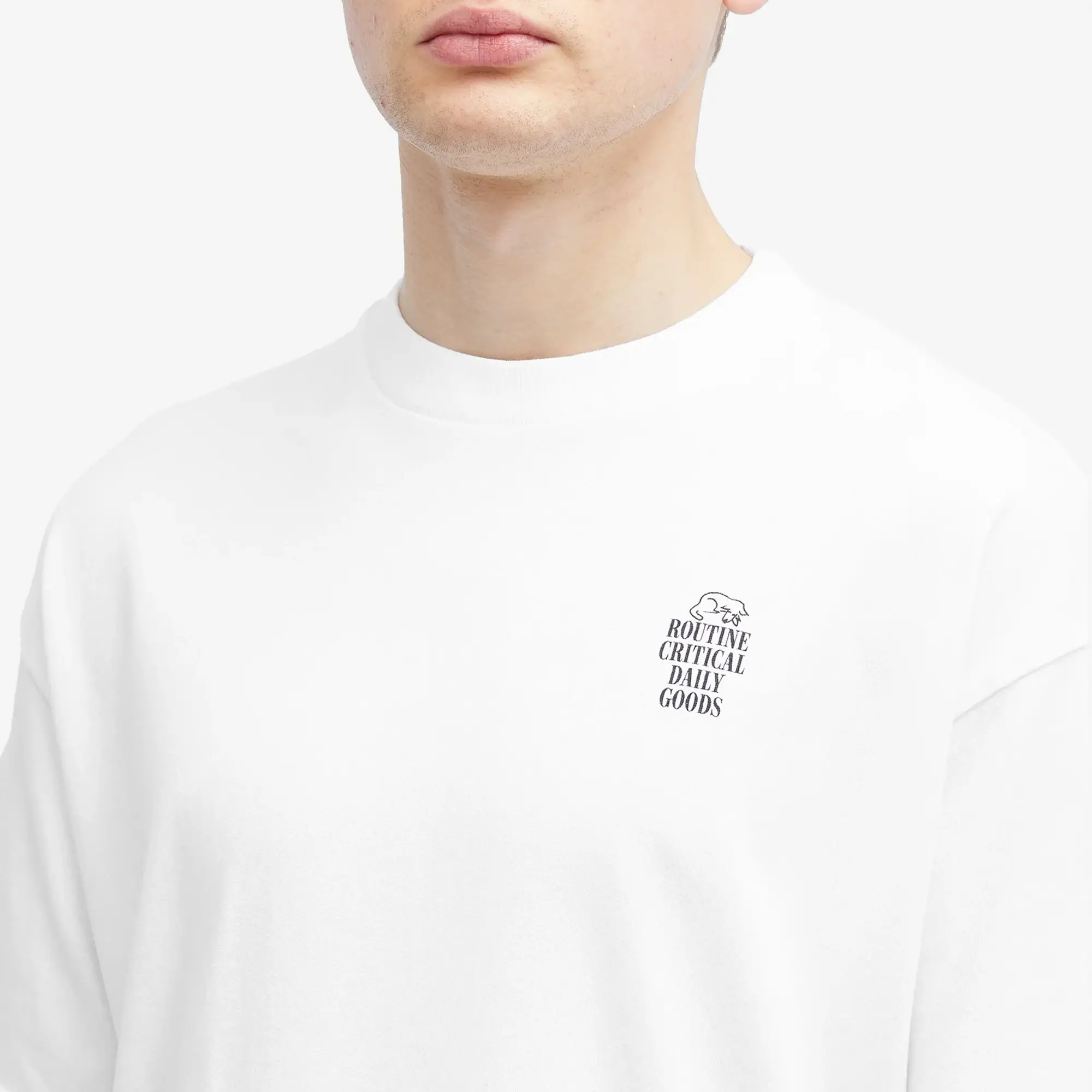 Percival Men's Knowledge Oversized Auxiliary T-Shirt White