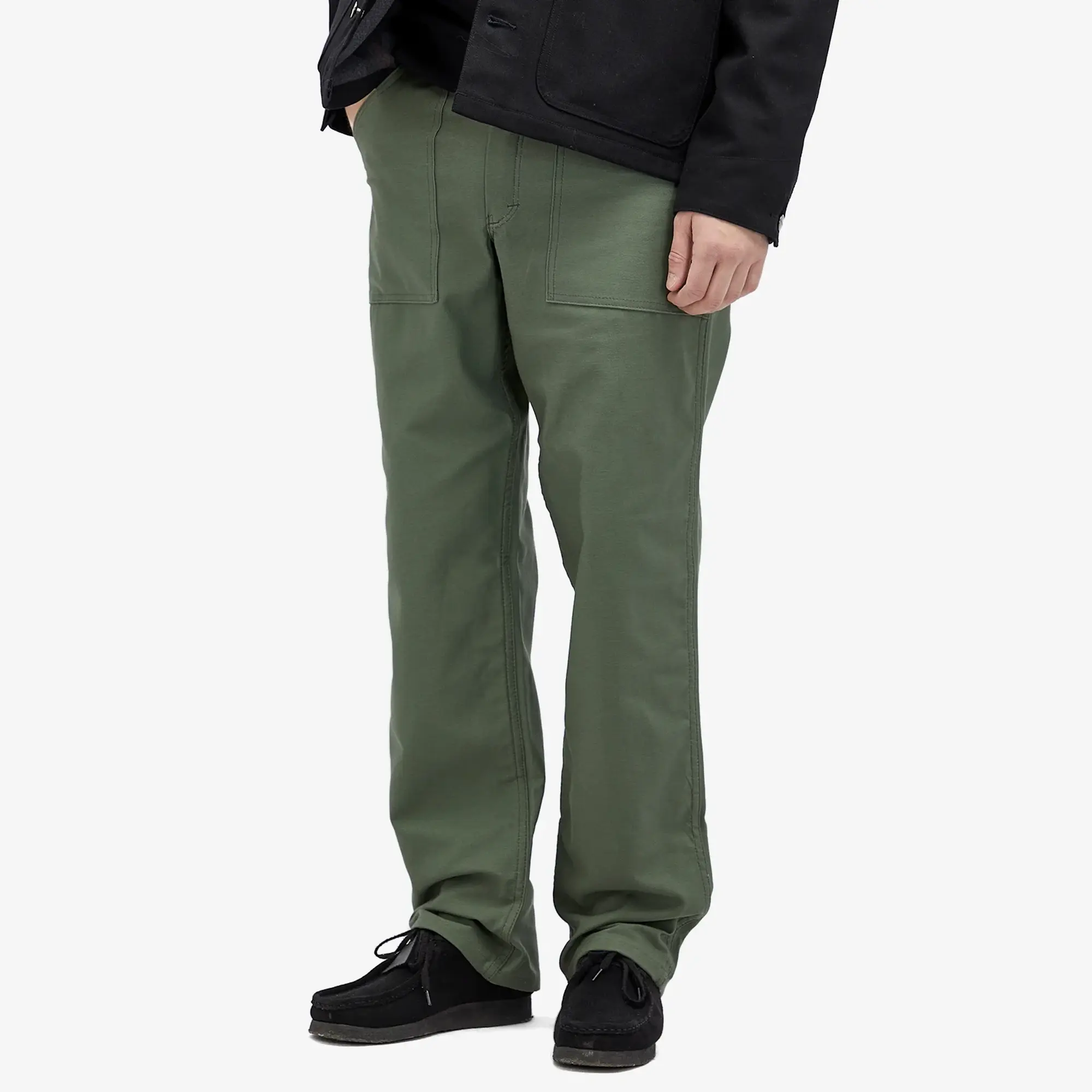 Stan Ray Men's Loose Fit 4 Pocket Fatigue Pants Olive Sateen