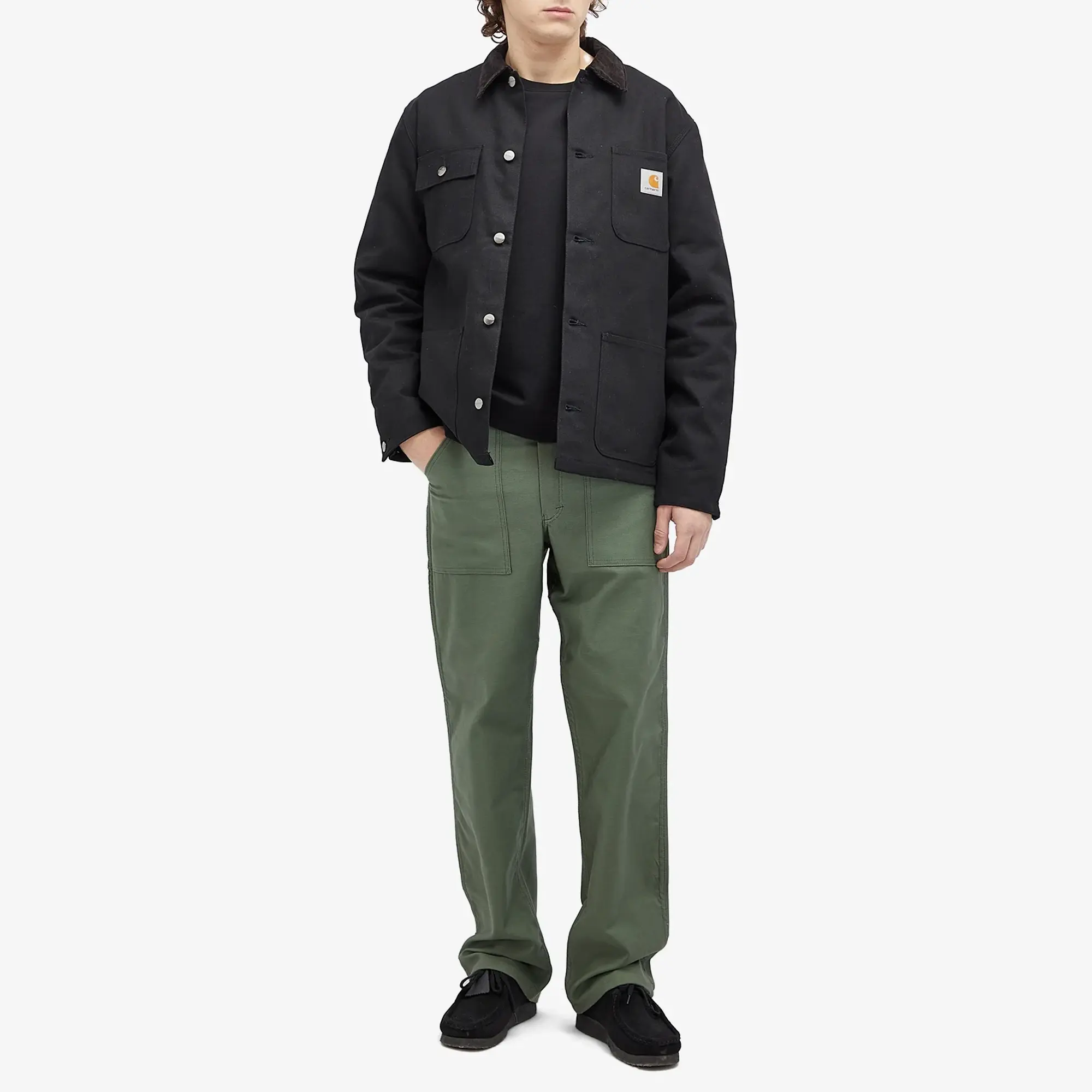 Stan Ray Men's Loose Fit 4 Pocket Fatigue Pants Olive Sateen